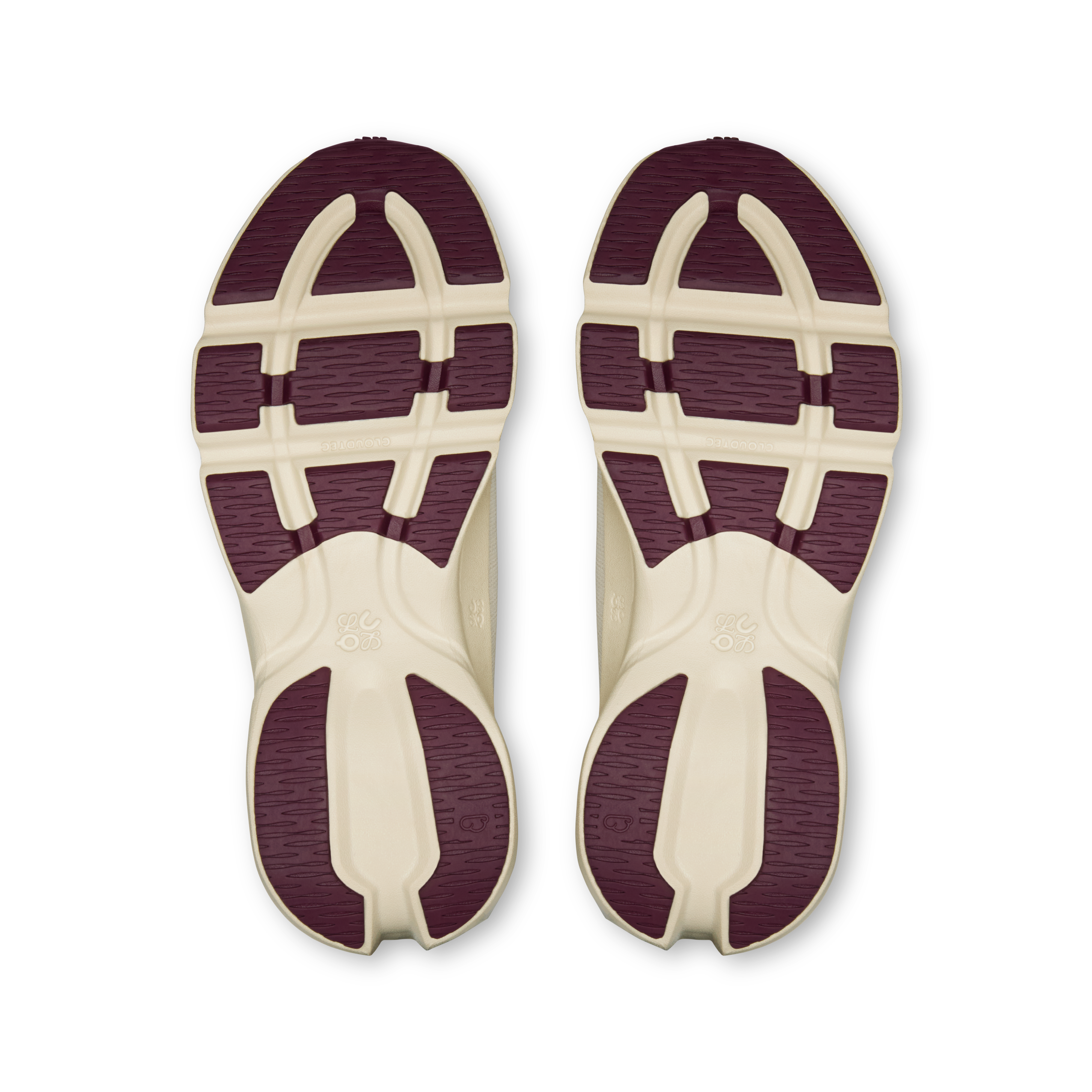 On Cloudsolo LOEWE Sand & Burgundy Femme Active Life Chaussures