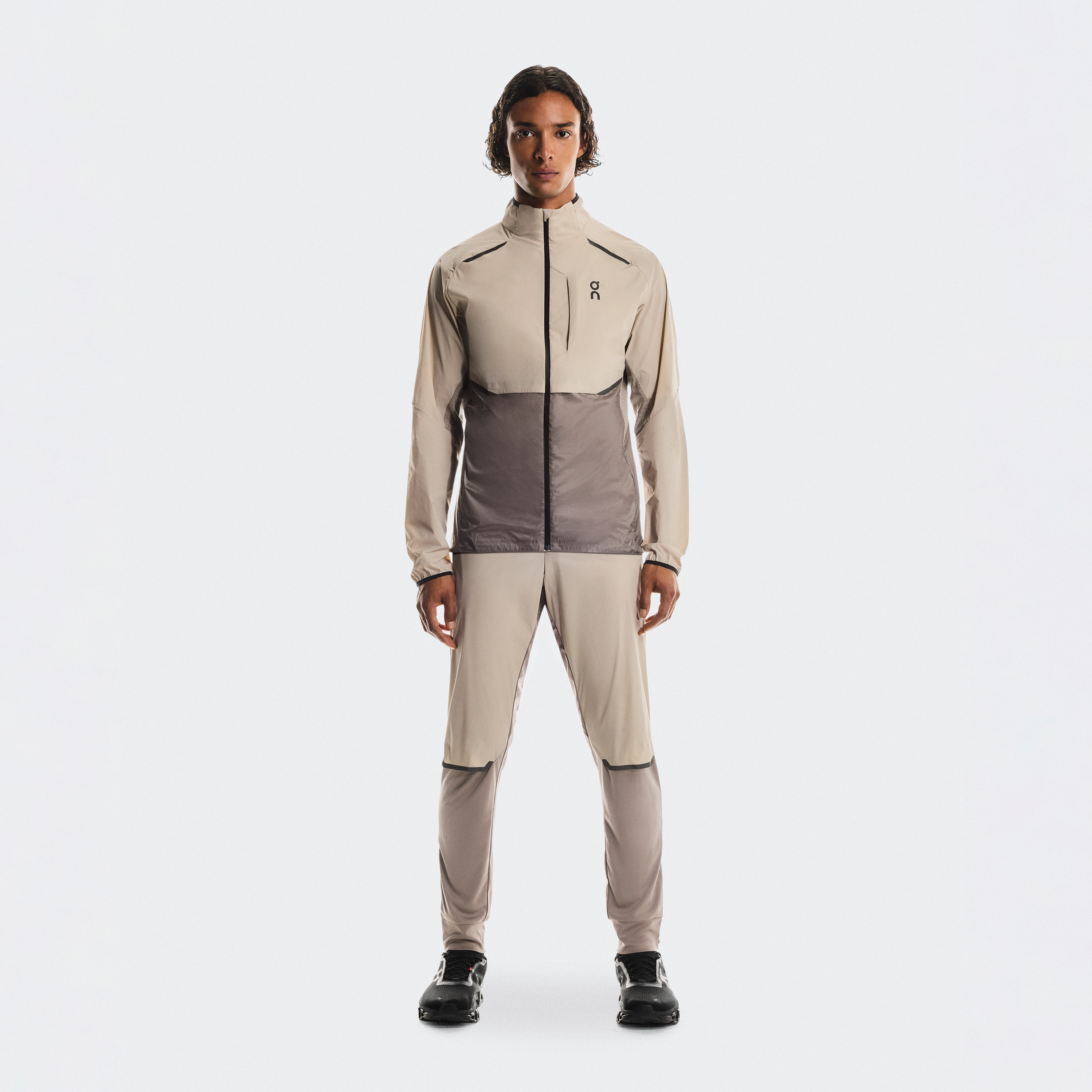 On Weather Pants Desert & Cinder Homme – Running temps froid, respirabilité, ajustable Pantalons