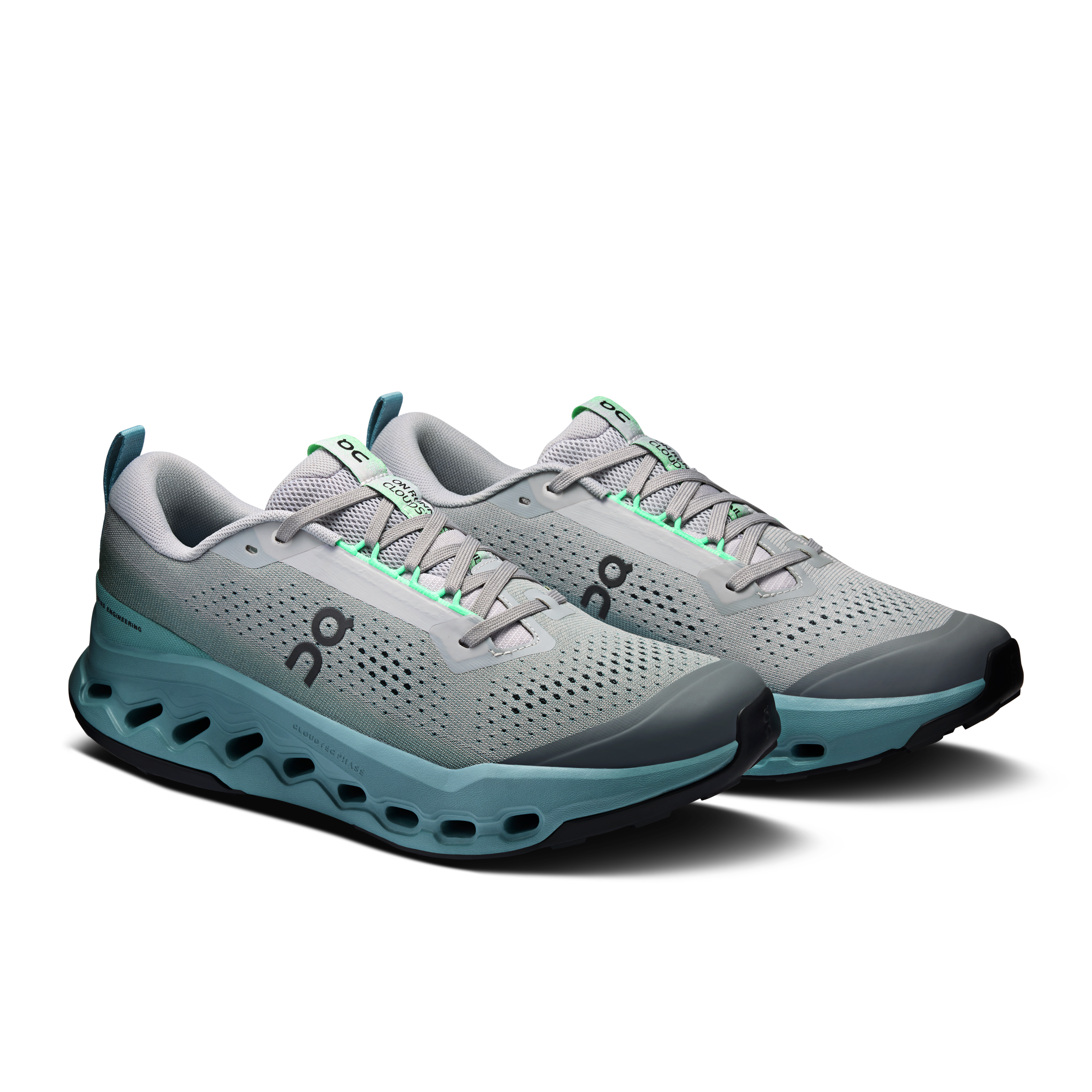 On Cloudsurfer Trail 2 Platinum & Tide Homme Running de trail Chaussures
