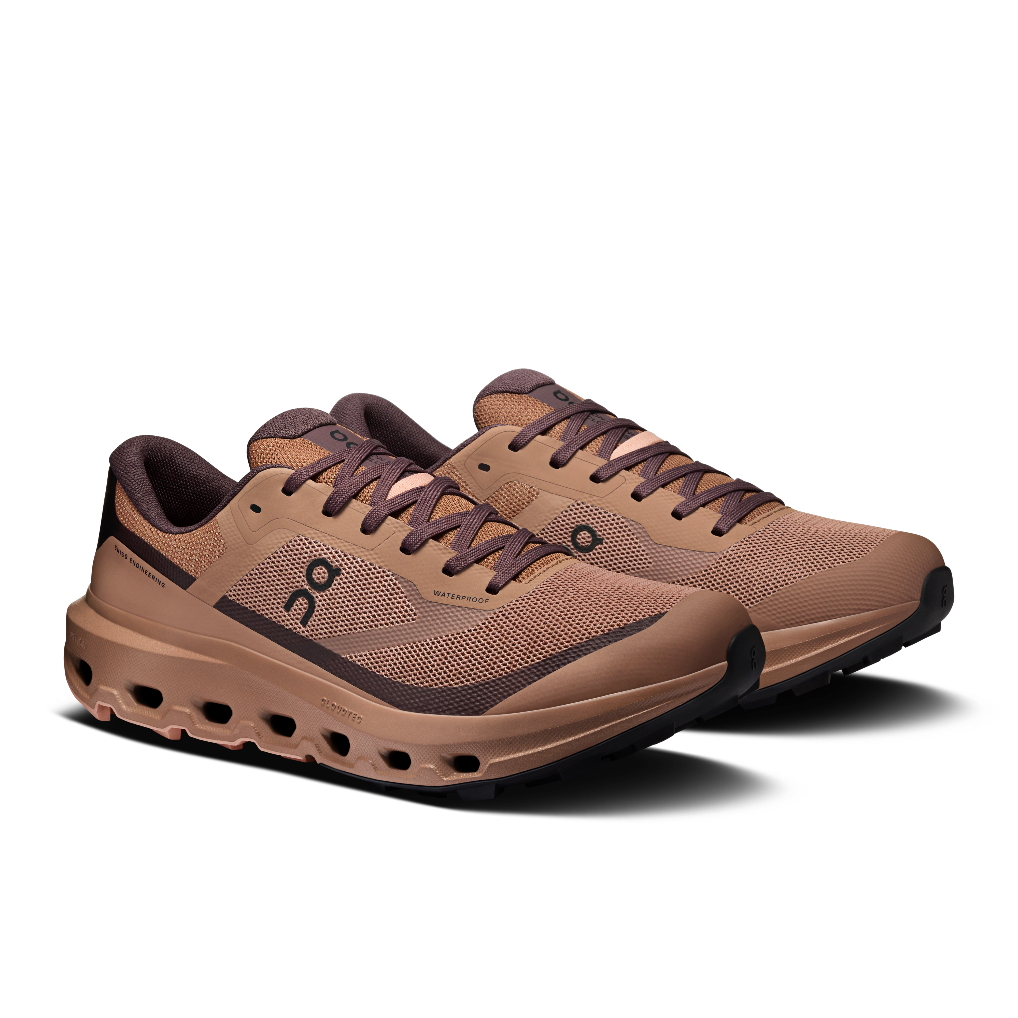 On Cloudvista 3 Waterproof Portobello & Mulberry Homme Running de trail Chaussures