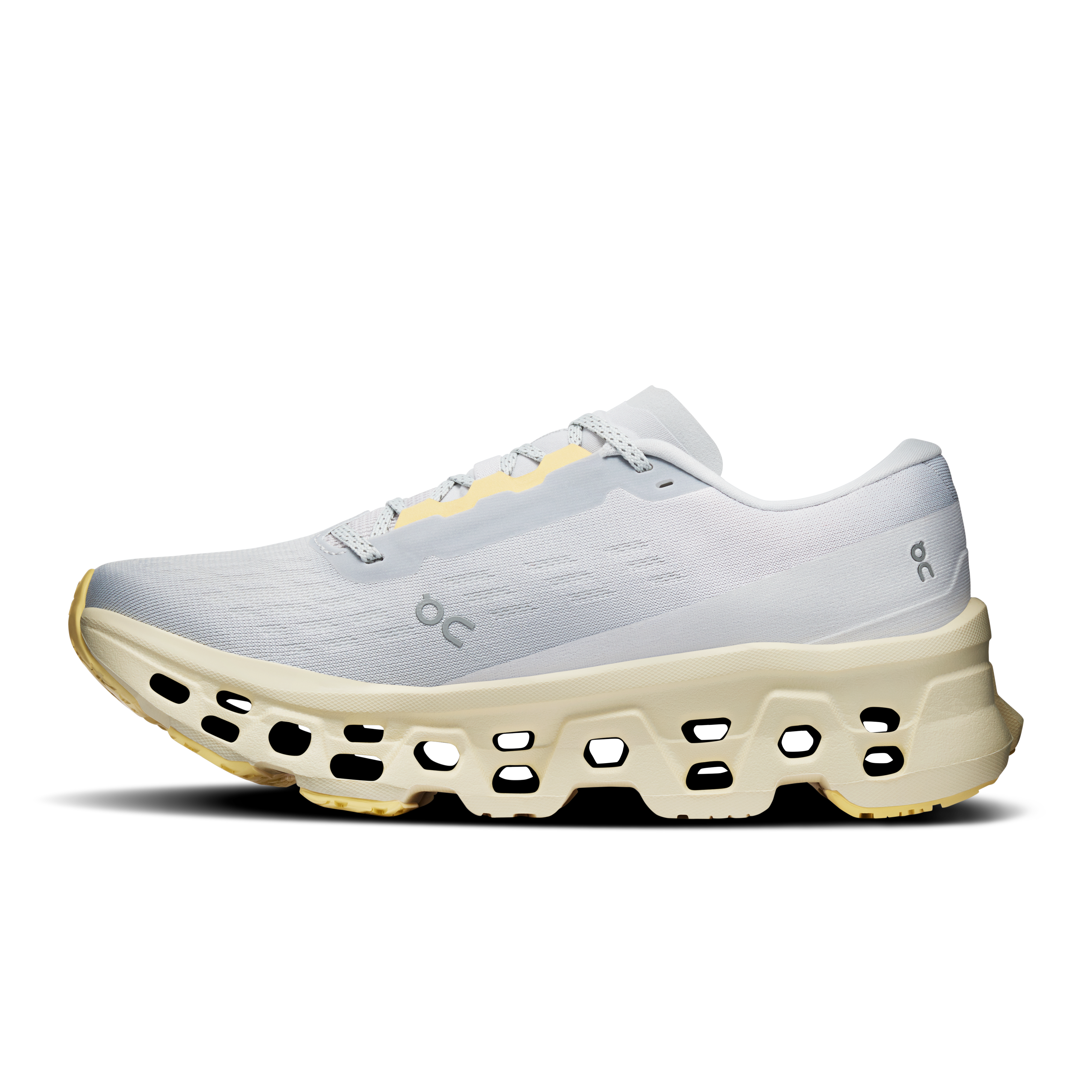 On Cloudmonster 3 Glacier & Pollen Femme Running sur route Chaussures