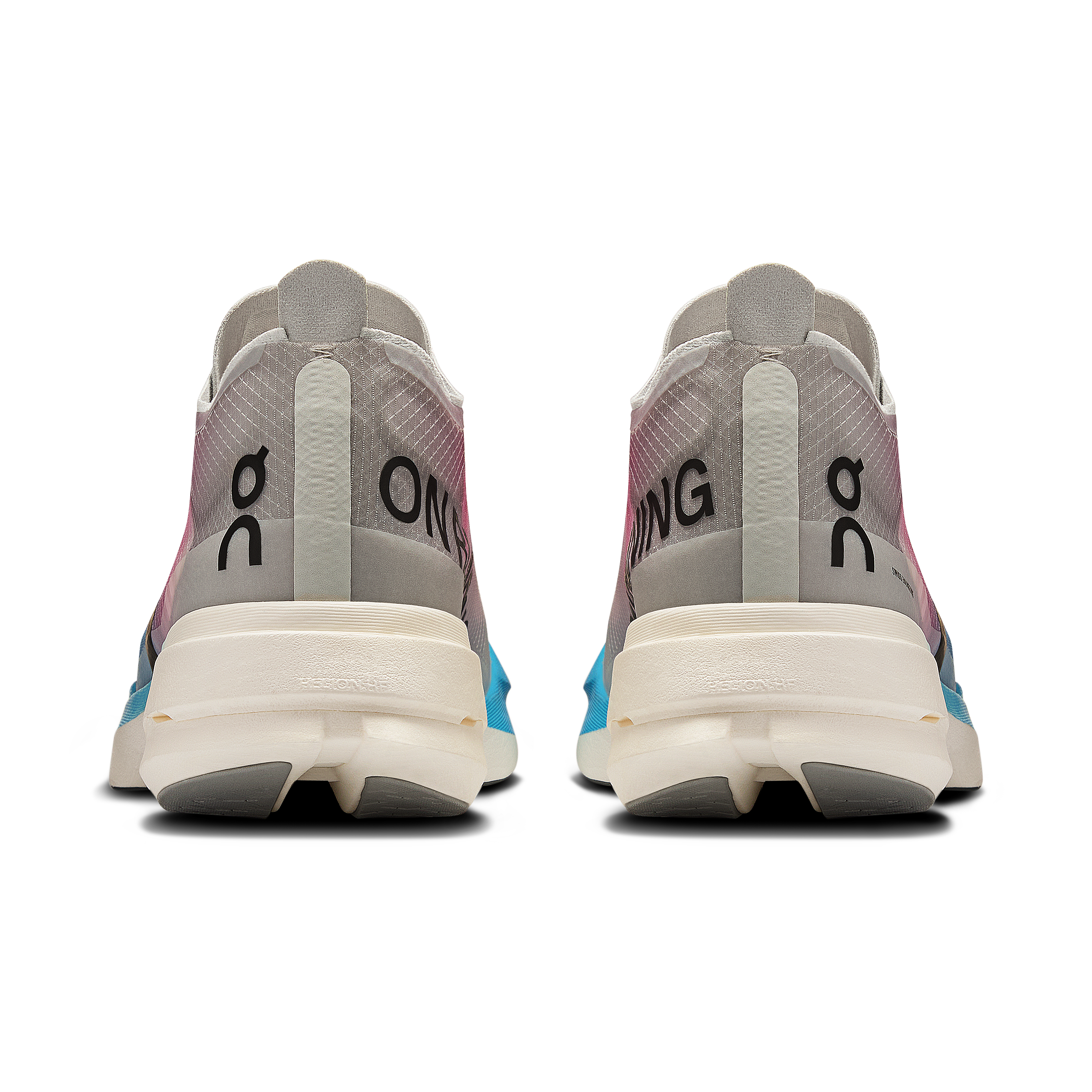 On Cloudboom Strike White & Horizon Femme Running sur route Chaussures