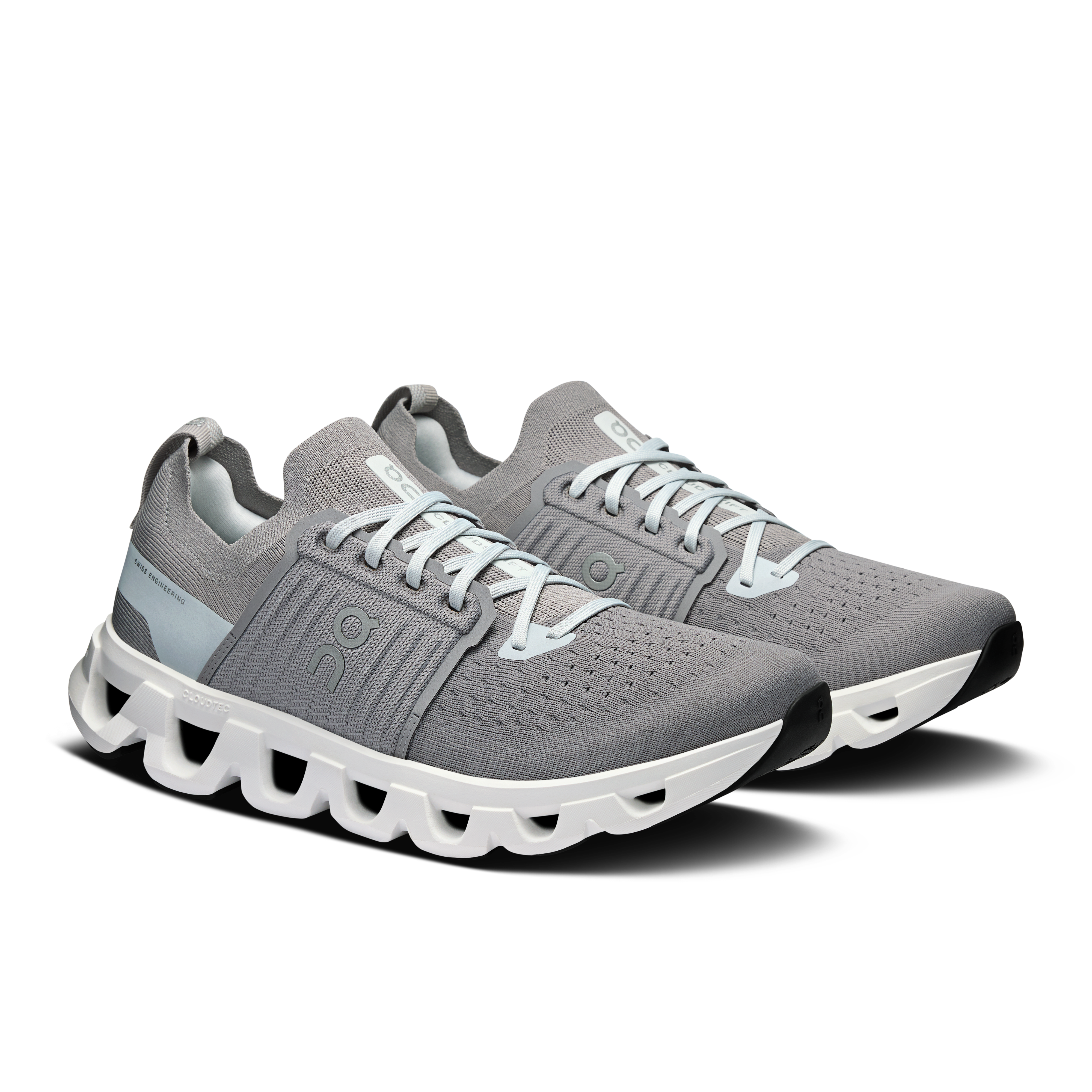 On Cloudswift 4 Alloy & Glacier Homme Running sur route Chaussures