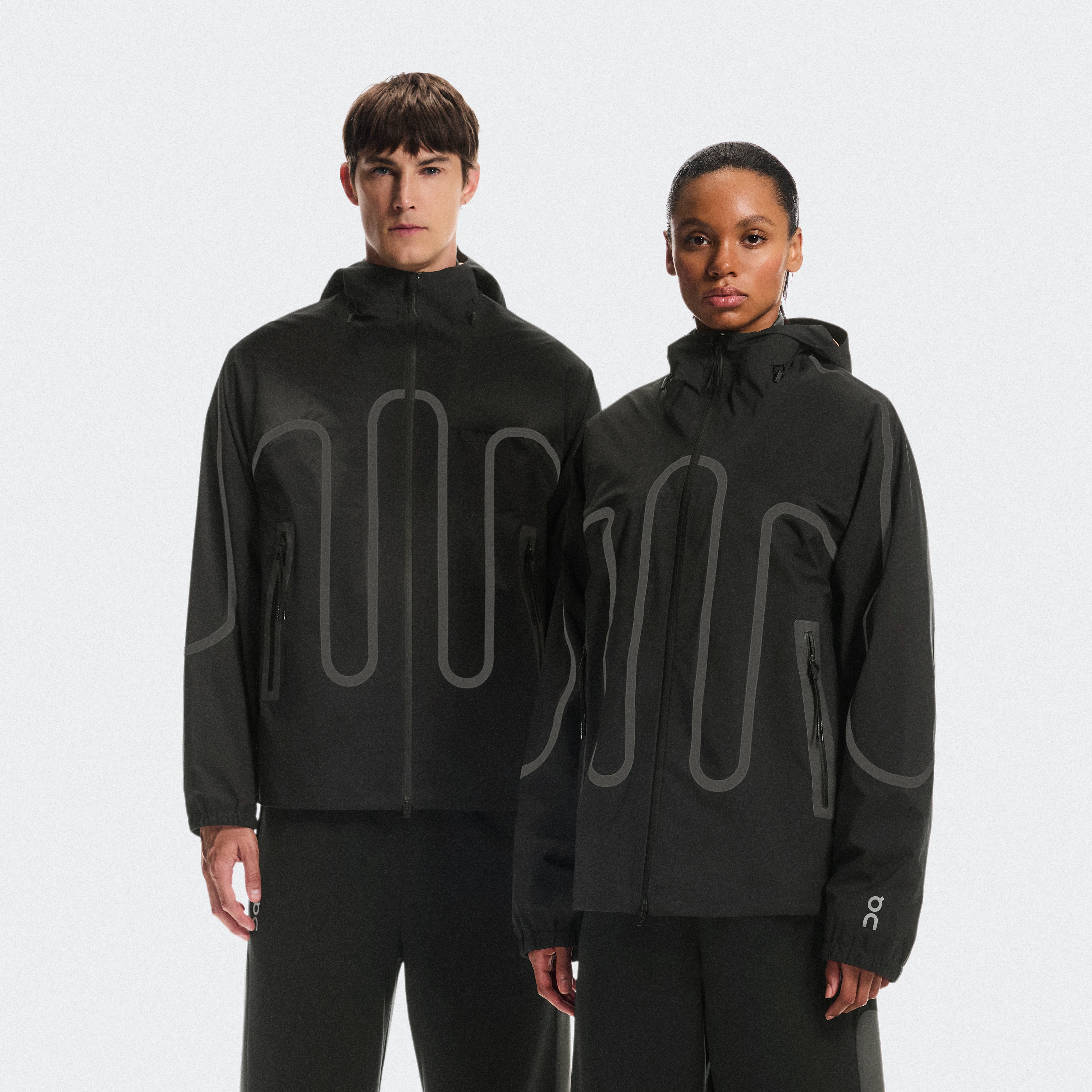 On Waterproof Jacket IKON Black Unisexe – Quotidien, temps humide Vestes