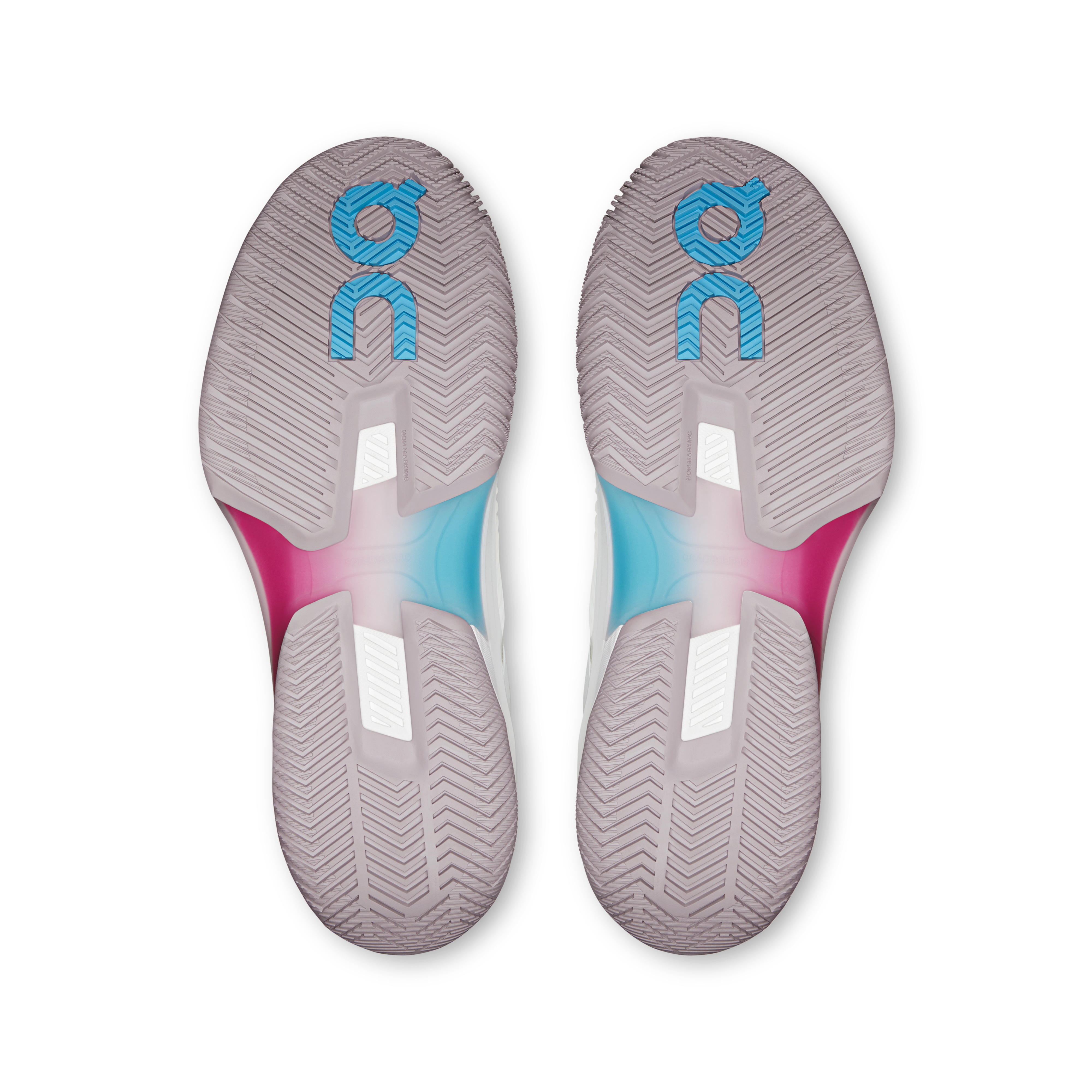 On THE ROGER Pro Fire White & Pink Homme Tennis Chaussures