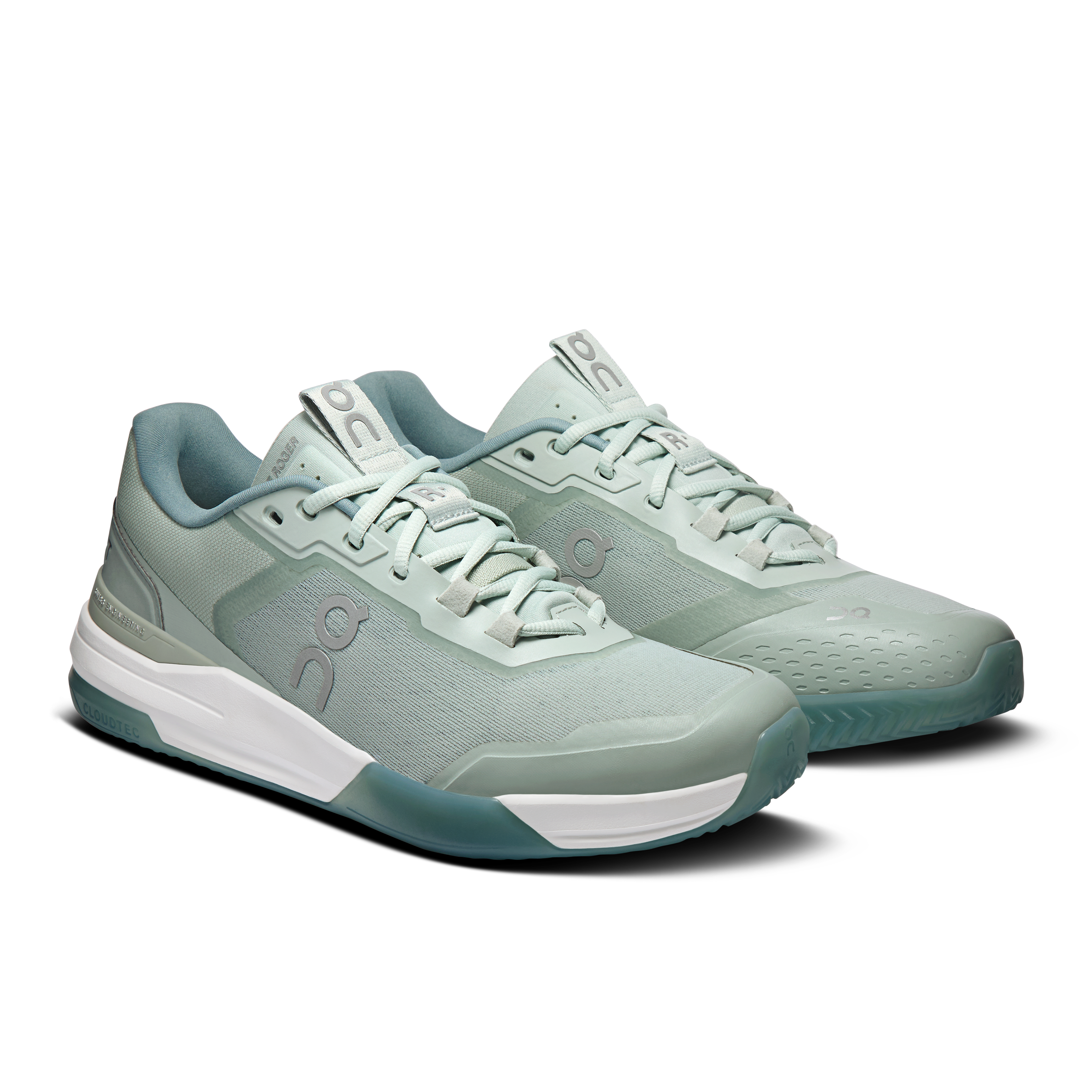 On THE ROGER Advantage Pro Clay Mineral & Linen Homme Tennis Chaussures