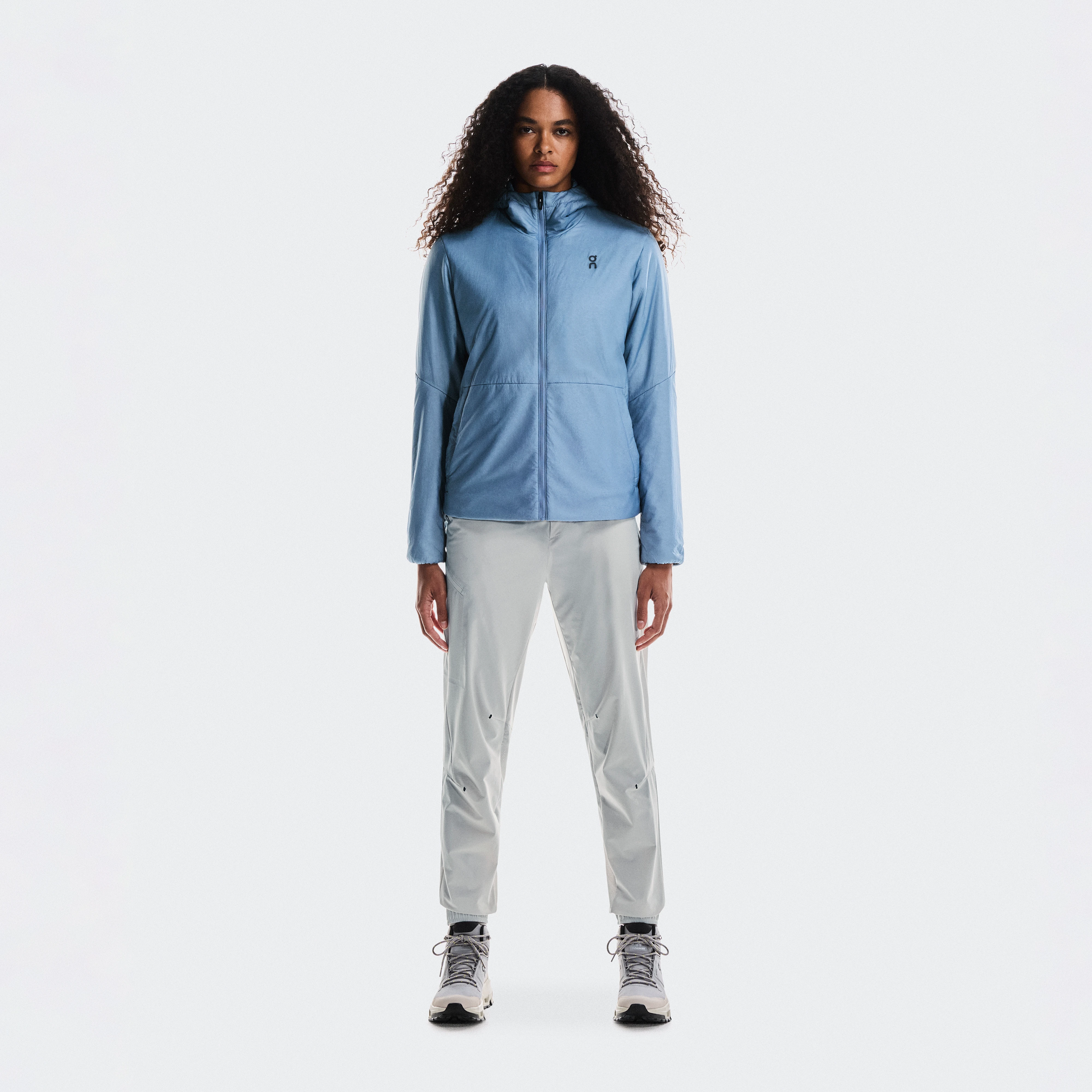 On Trek Pants Silver Femme – Randonnée temps chaud, voyage, quotidien Pantalons