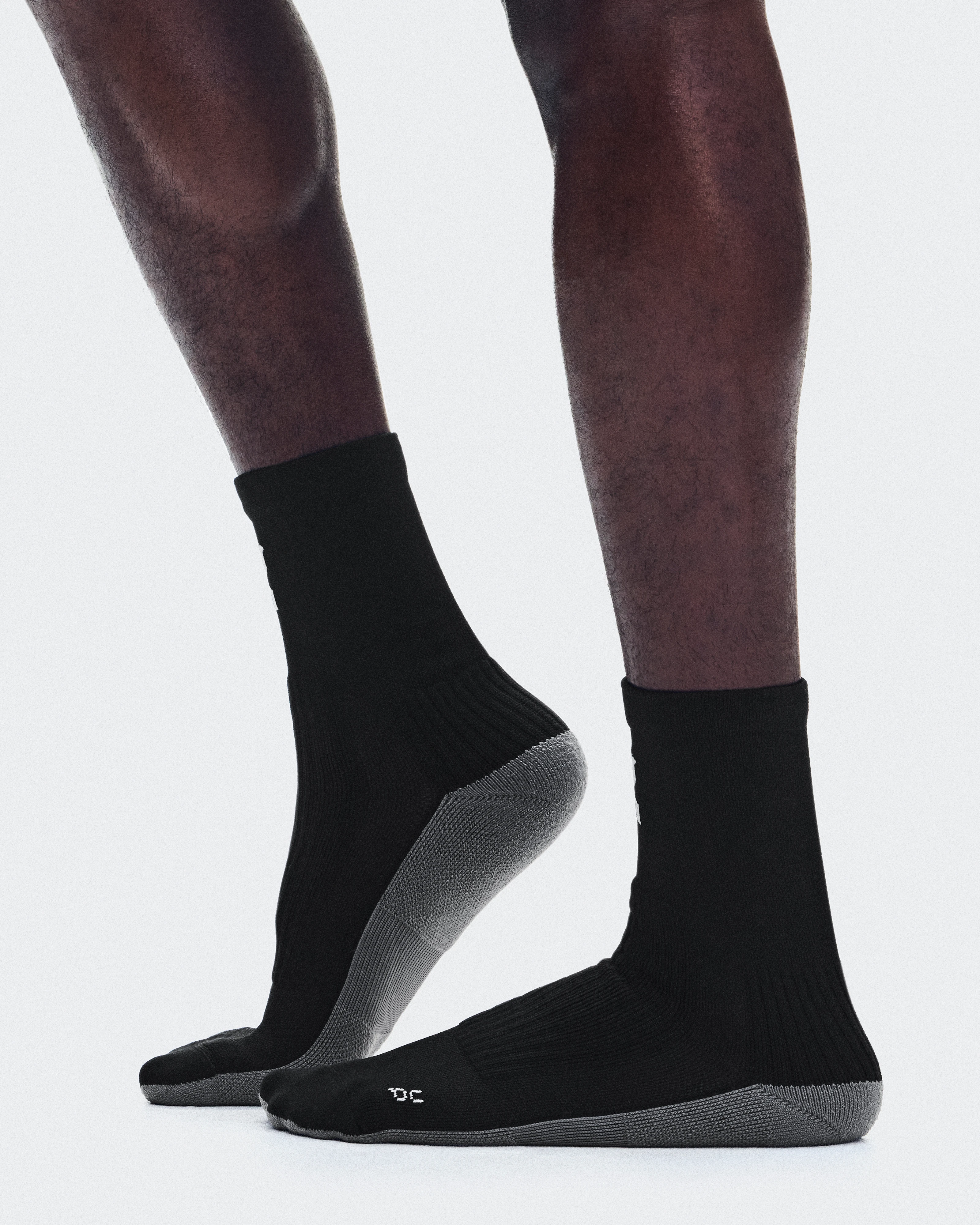 On Trail Sock High 2P Black & Black Unisexe Chaussettes