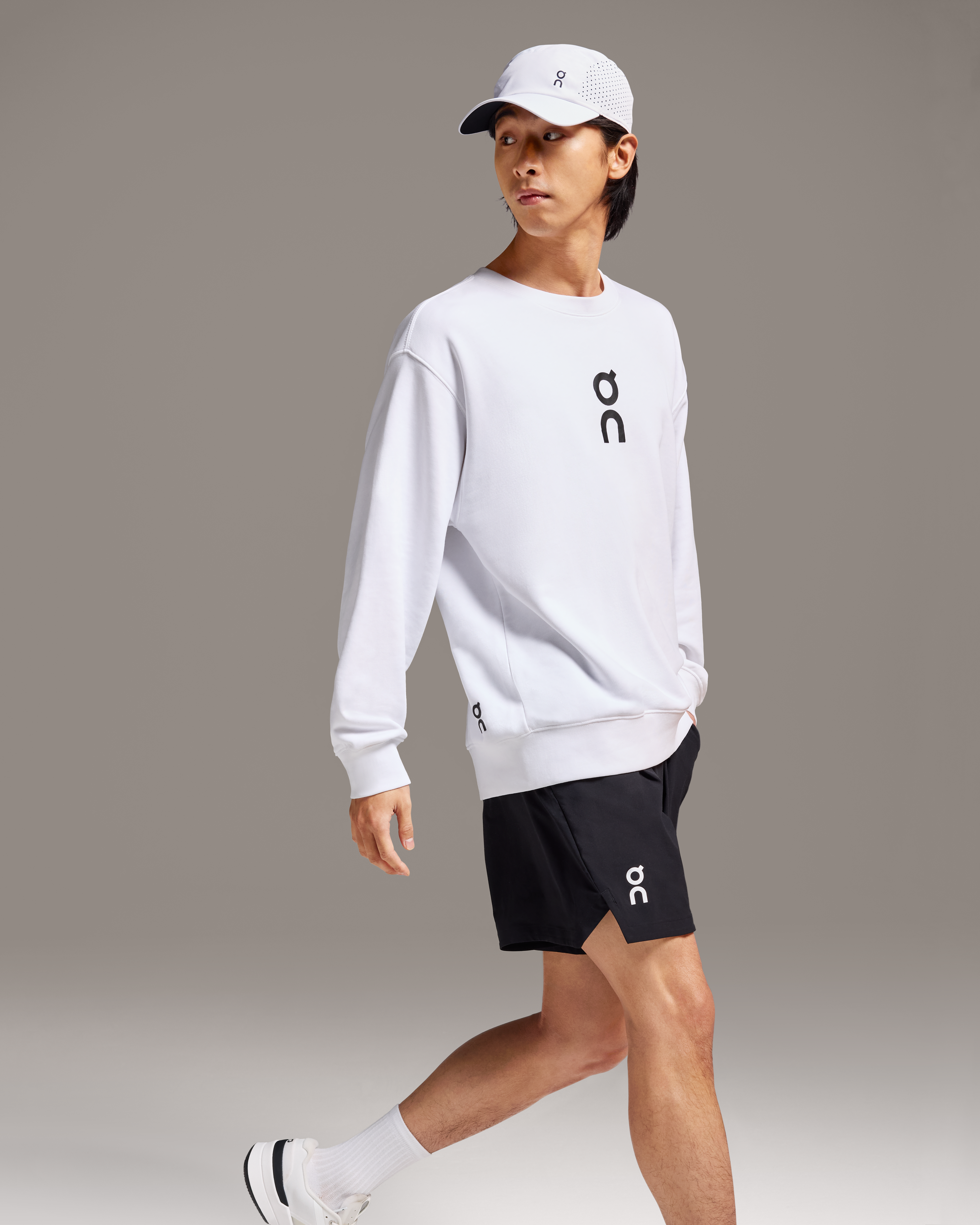 On Club Crew White Homme Sweats à capuche et sweats