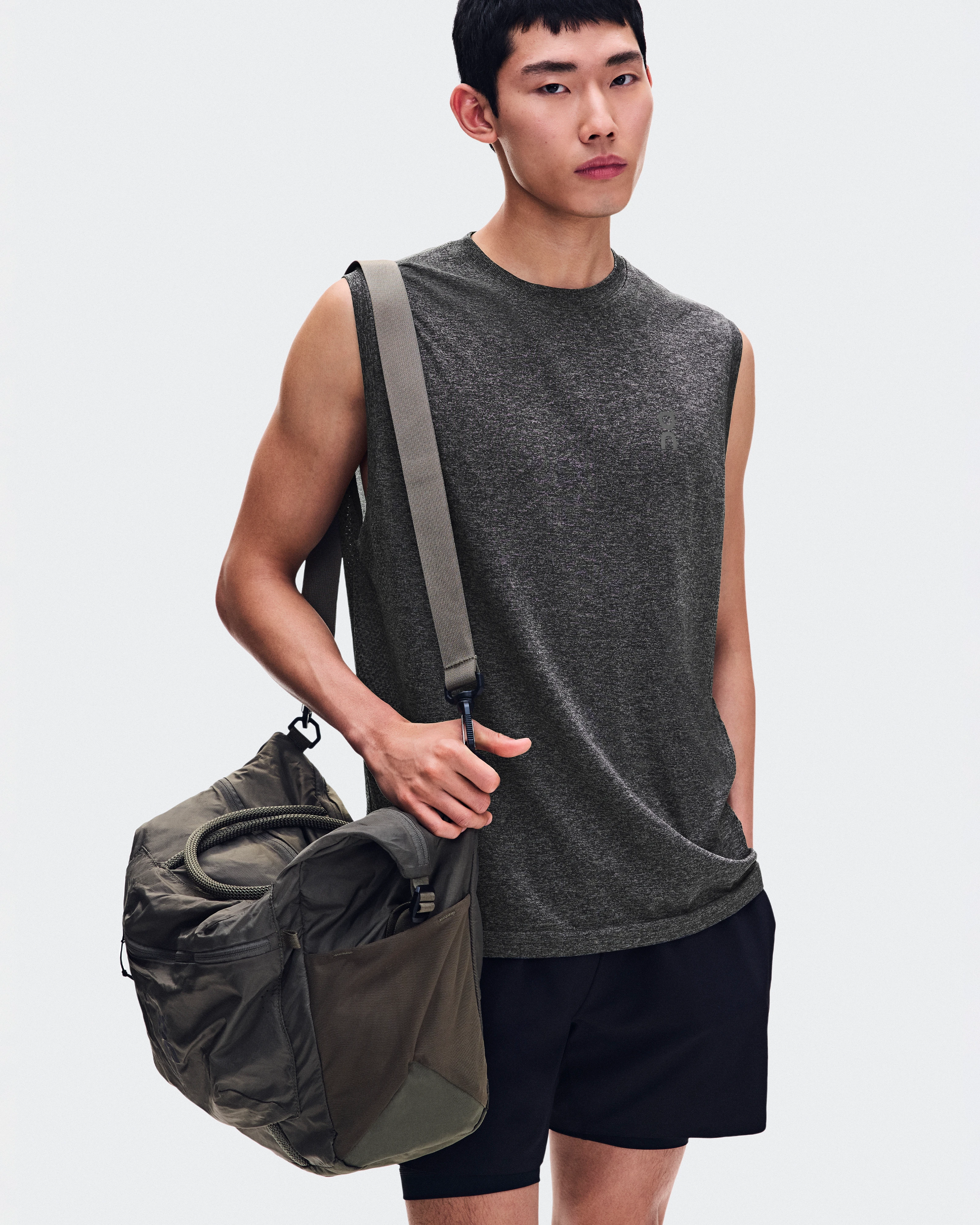 On Train Flex Tank Ember Heather Homme Hauts et t-shirts