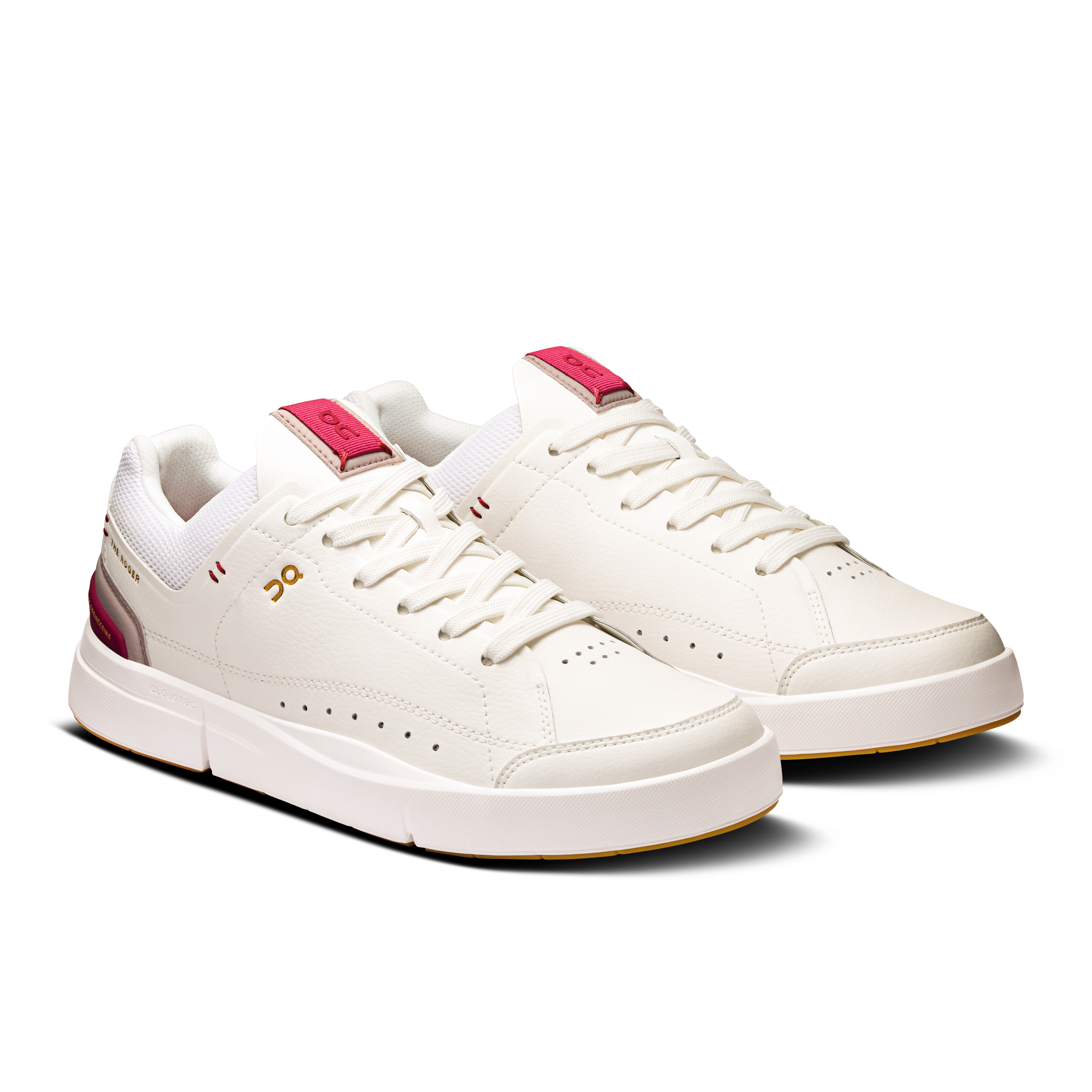On THE ROGER Centre Court White & Grenadine Femme Active Life Chaussures