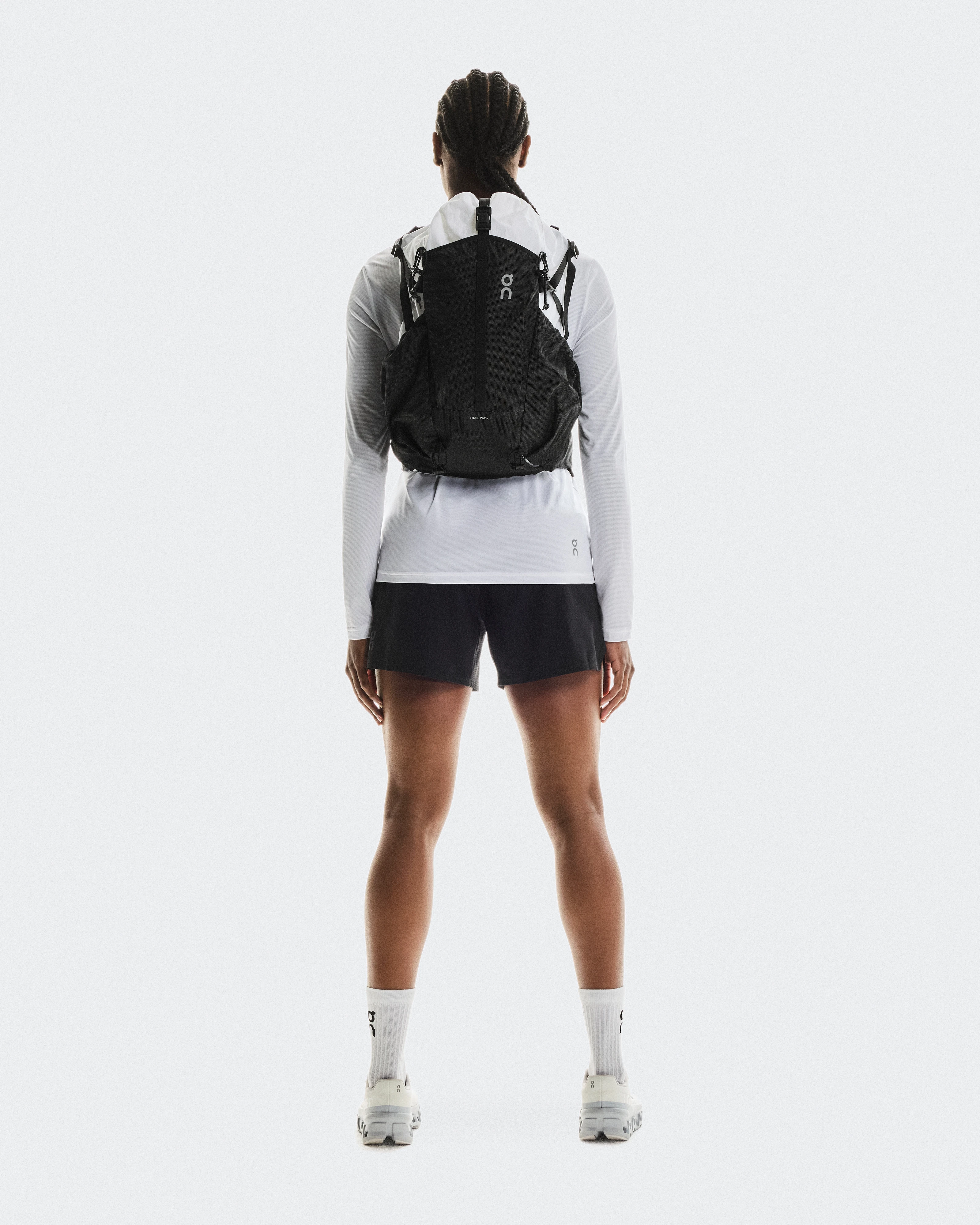 On Trail Pack 20L White & Black Unisexe Sacs