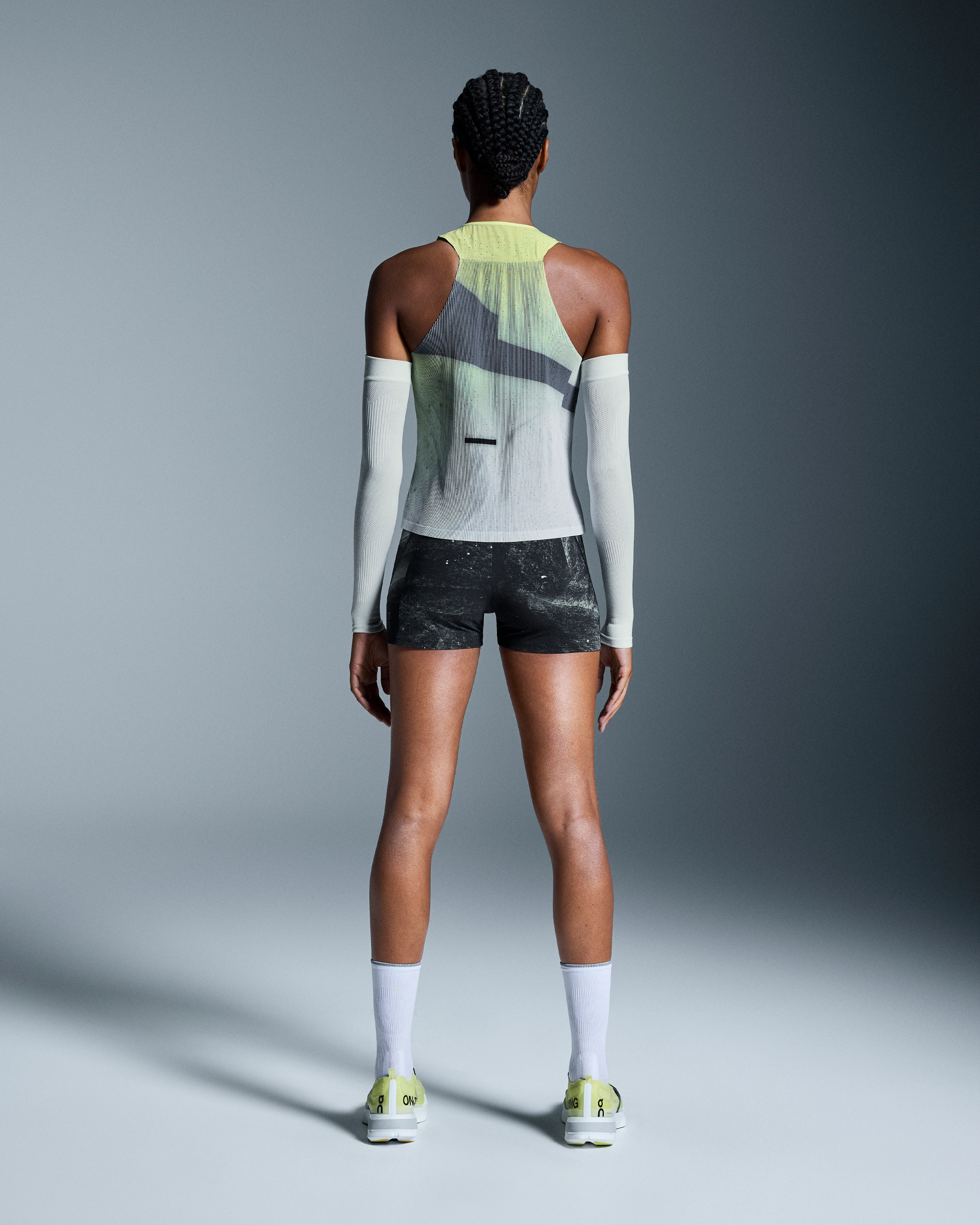 On Race Singlet Limelight & Glacier Femme Hauts et t-shirts