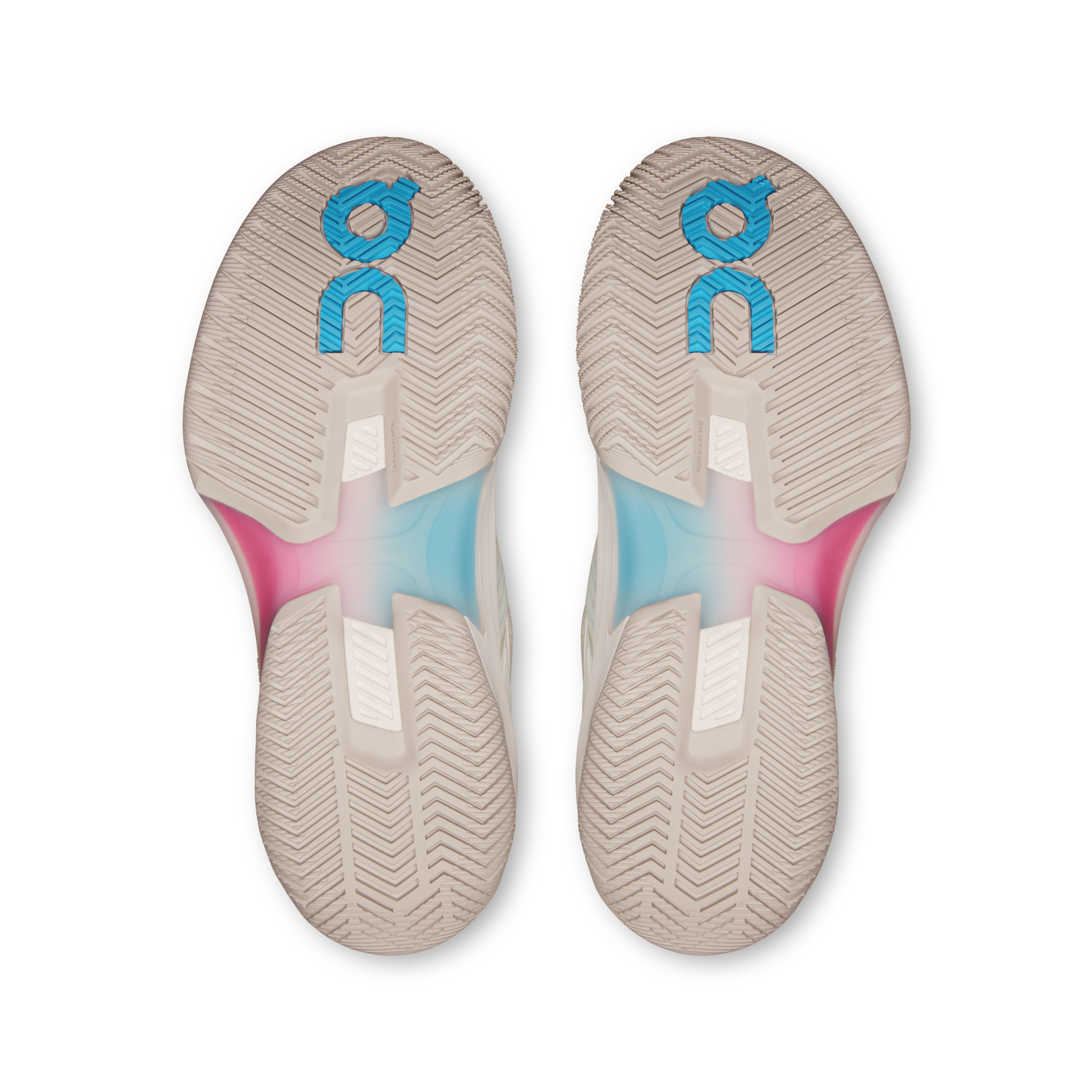 On THE ROGER Pro Fire White & Pink Femme Tennis Chaussures