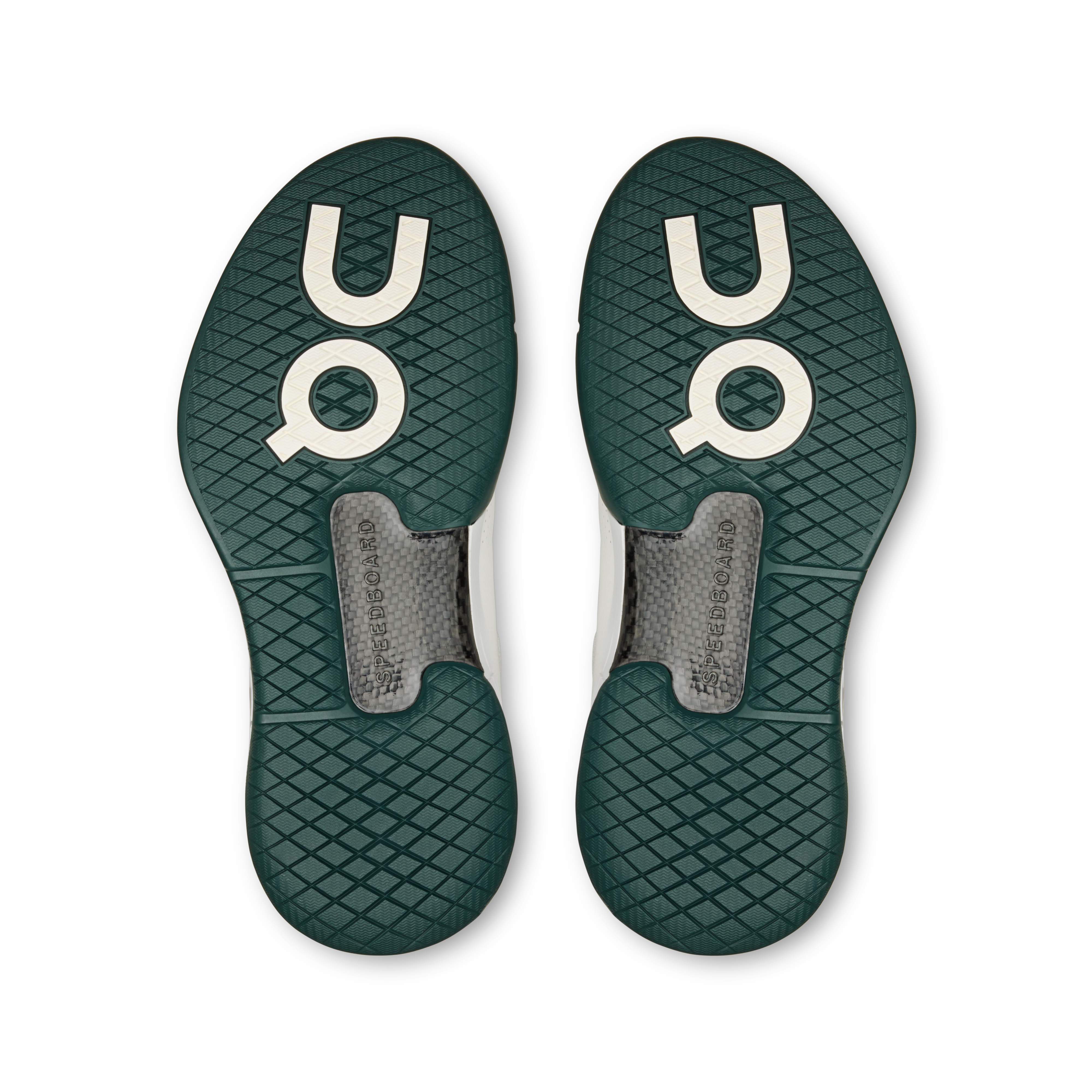 On THE ROGER Pro LDN White & Evergreen Femme Tennis Chaussures