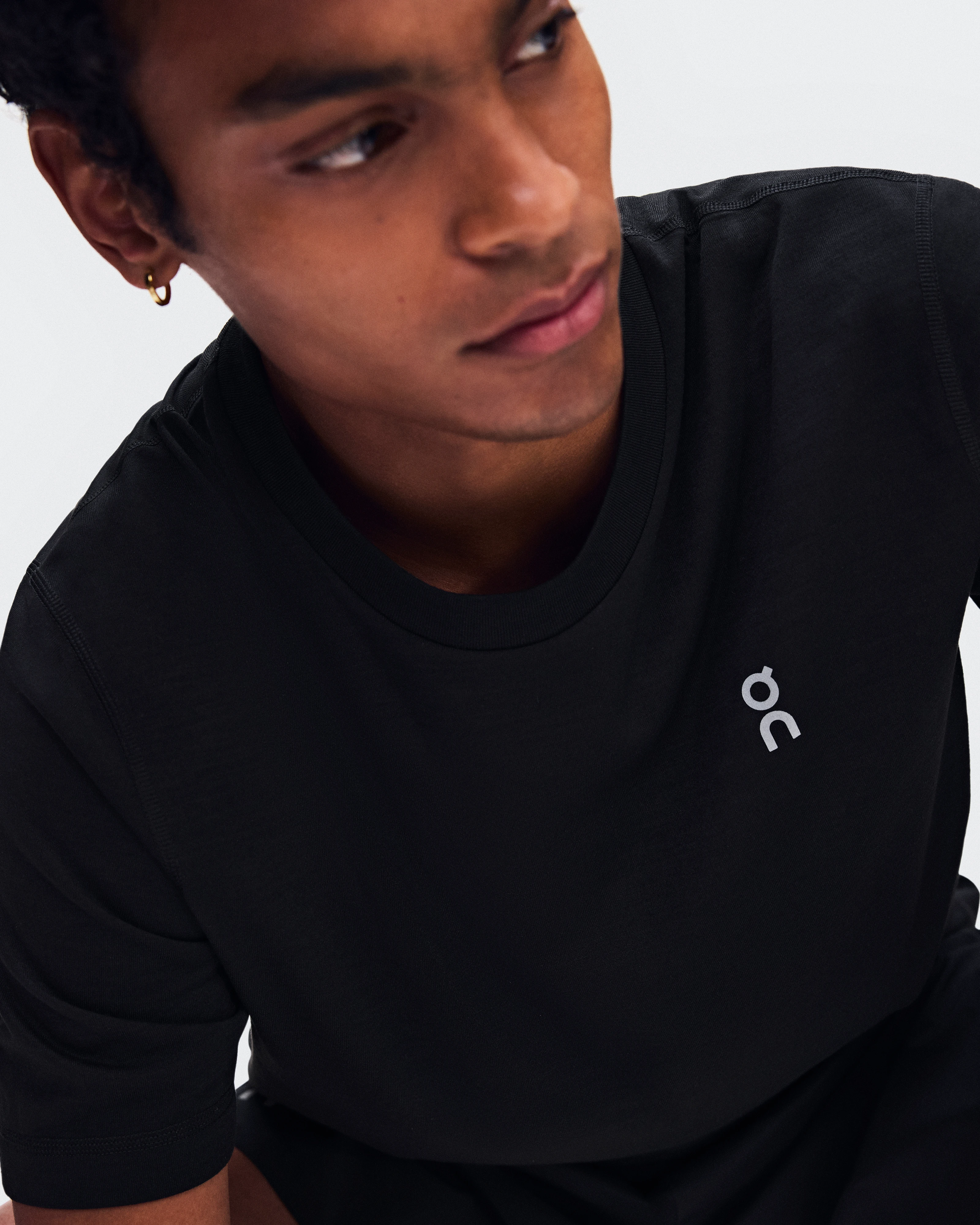 On Train-T Black Homme Hauts et t-shirts