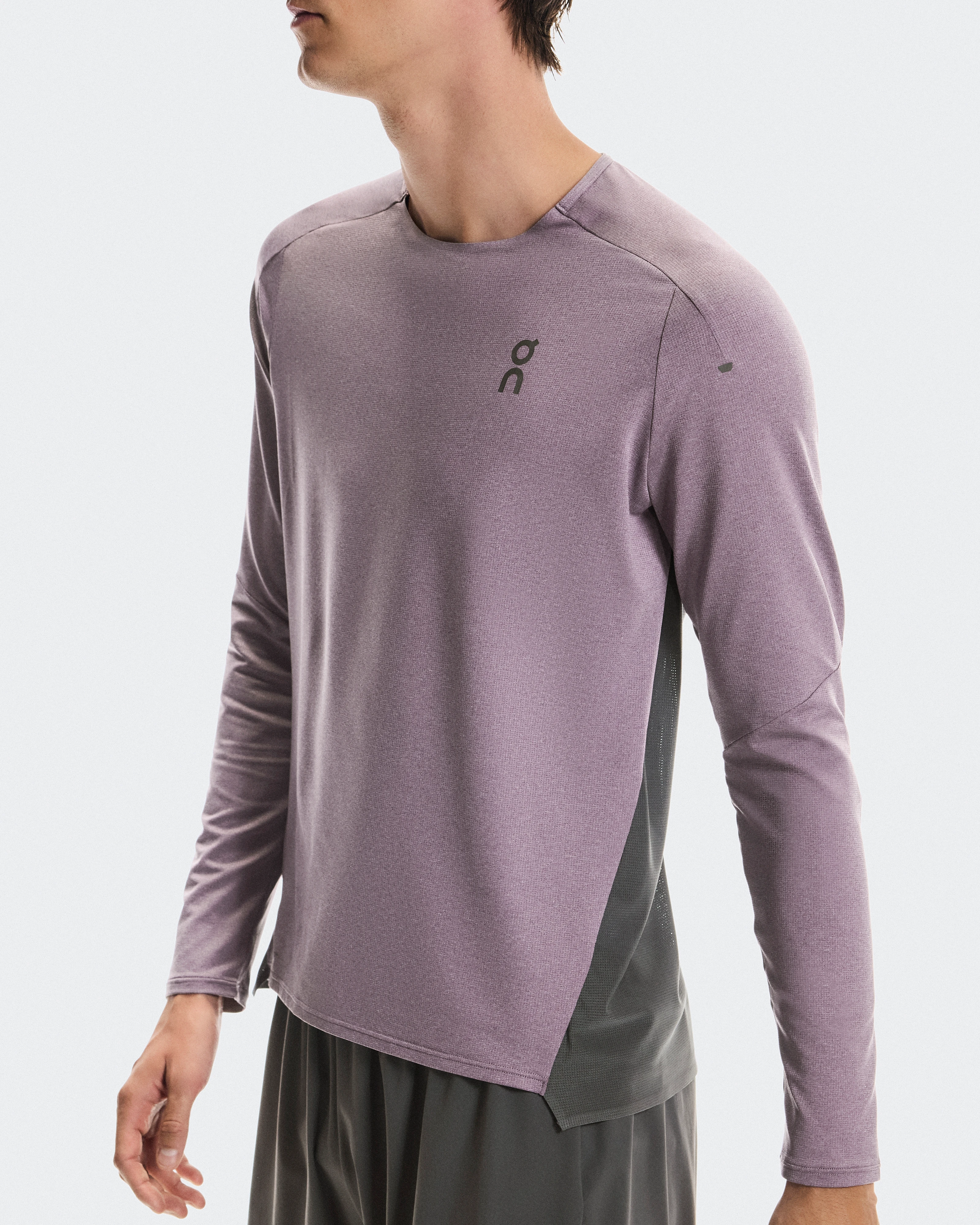 On Performance Long-T Dewberry & Eclipse Homme Hauts et t-shirts