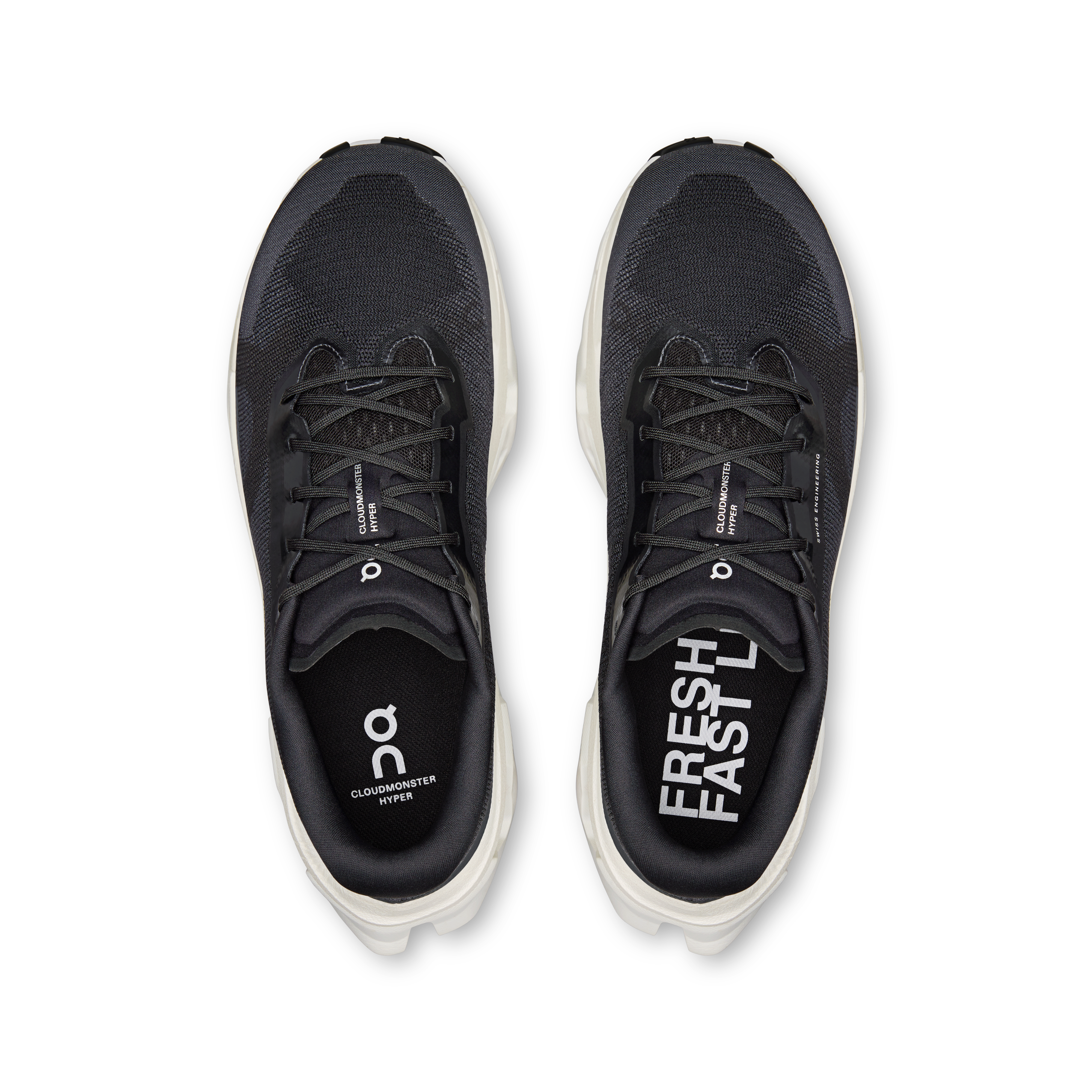 On Cloudmonster 3 Hyper Black & Ivory Homme Running sur route Chaussures