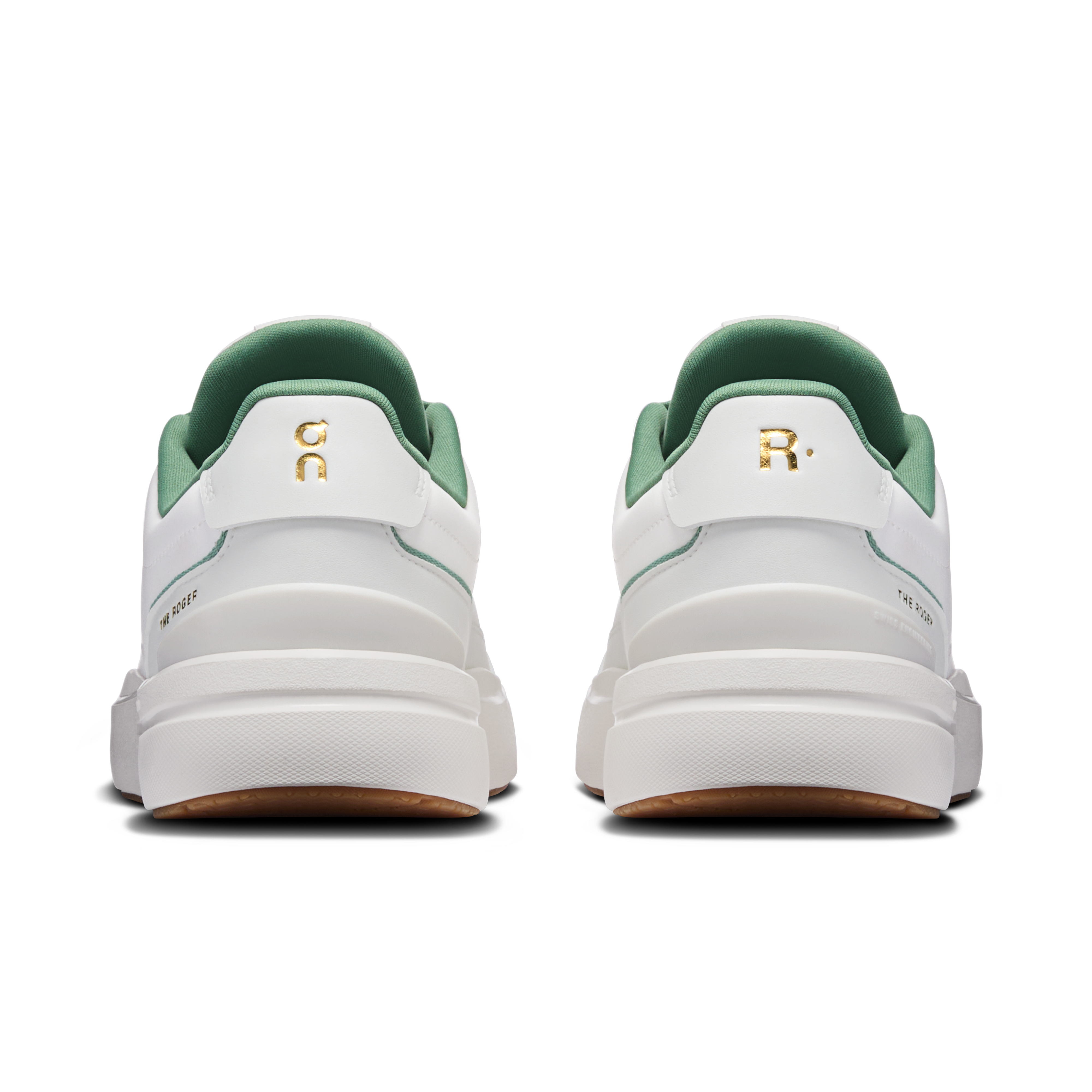 On THE ROGER Centre Court Ivory & Fern Femme Active Life Chaussures