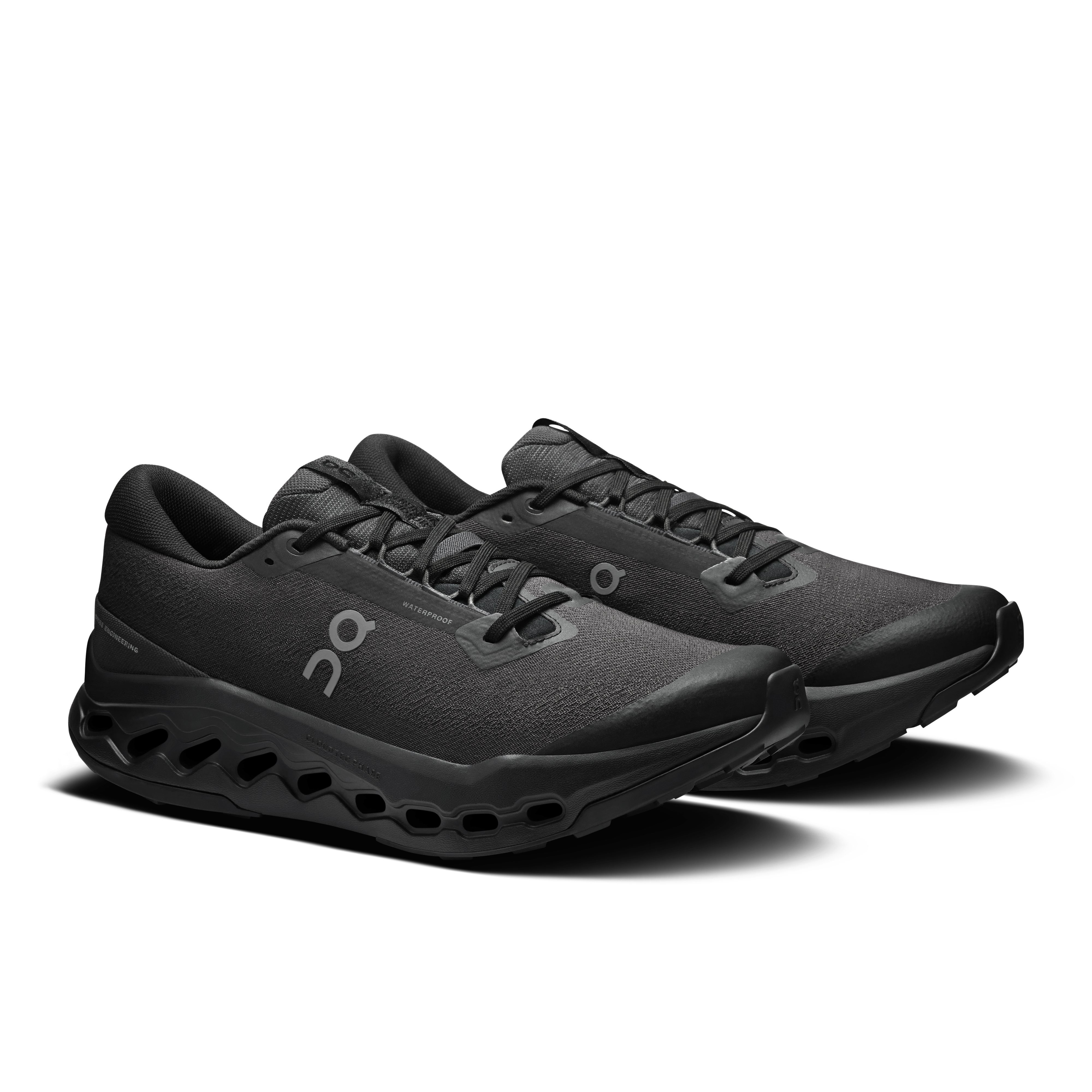 On Cloudsurfer Trail 2 Waterproof Black & Black Homme Running de trail Chaussures