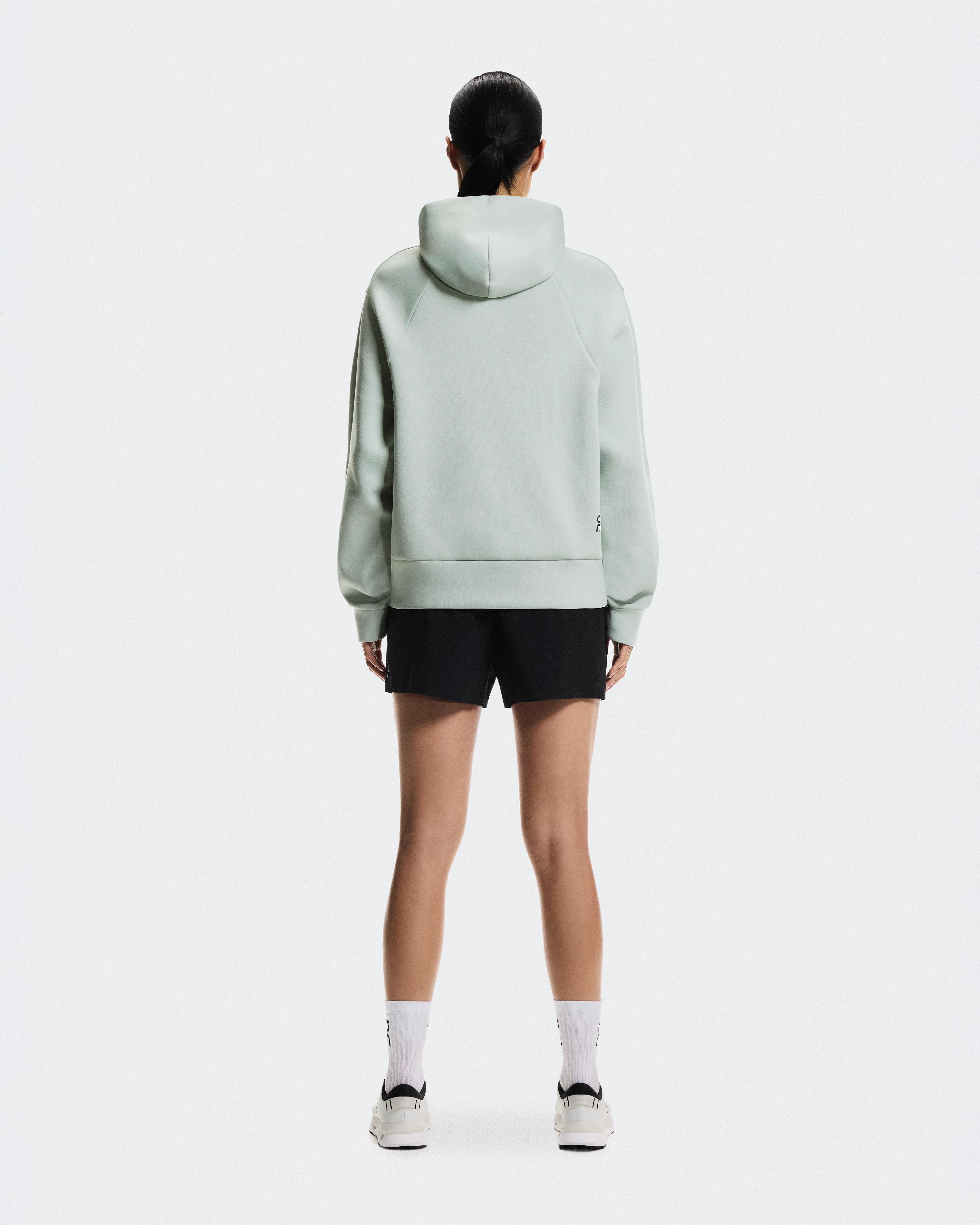 On Focus Tech Hoodie Mineral Femme Sweats à capuche et sweats