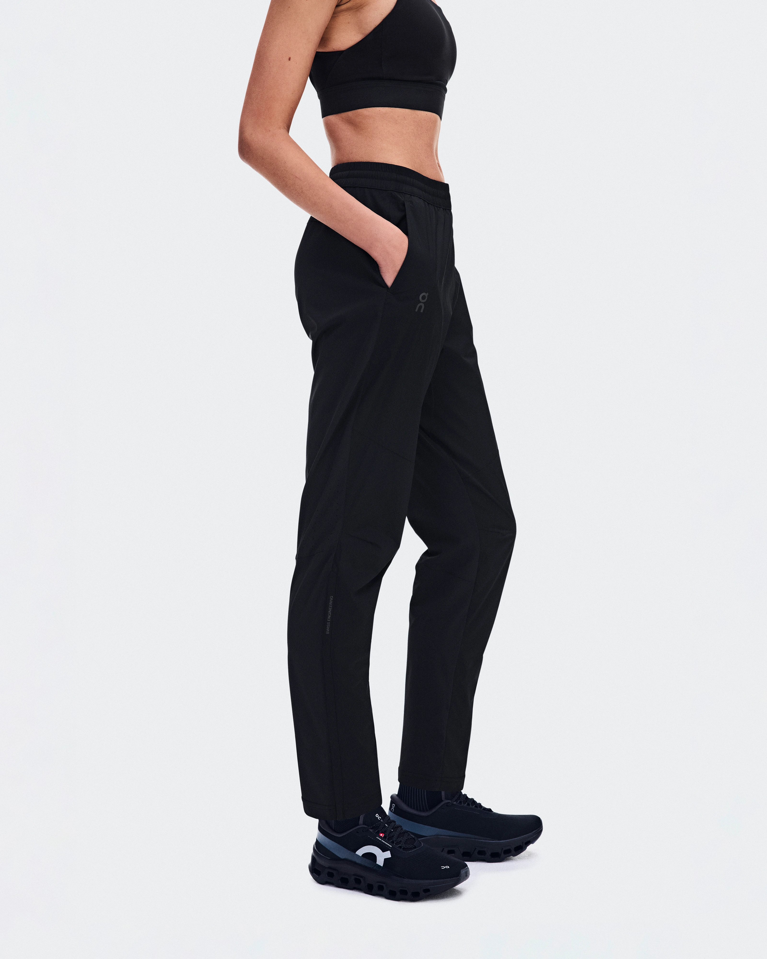 On Weather Pants Black Femme Pantalons