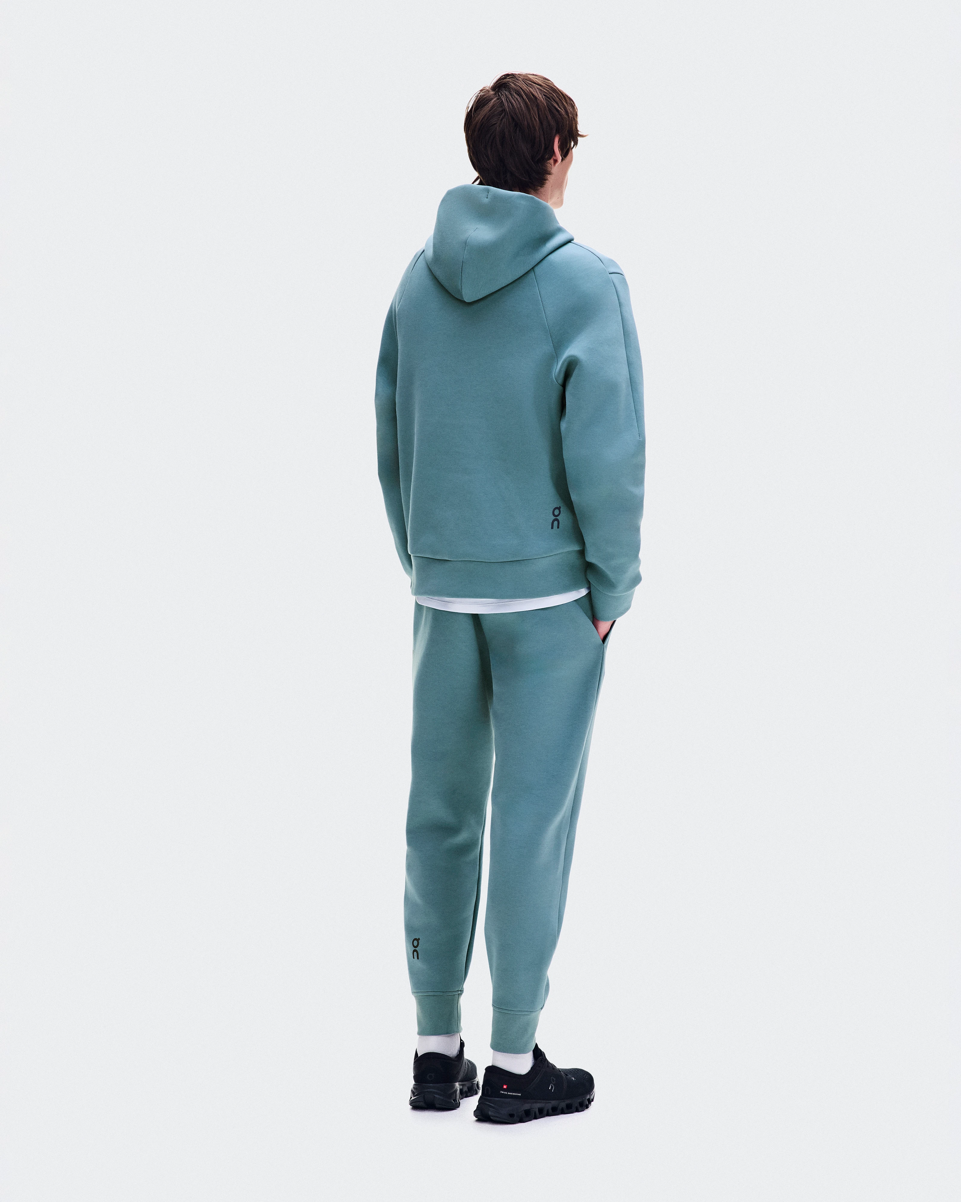 On Focus Tech Hoodie Agave Homme Sweats à capuche et sweats