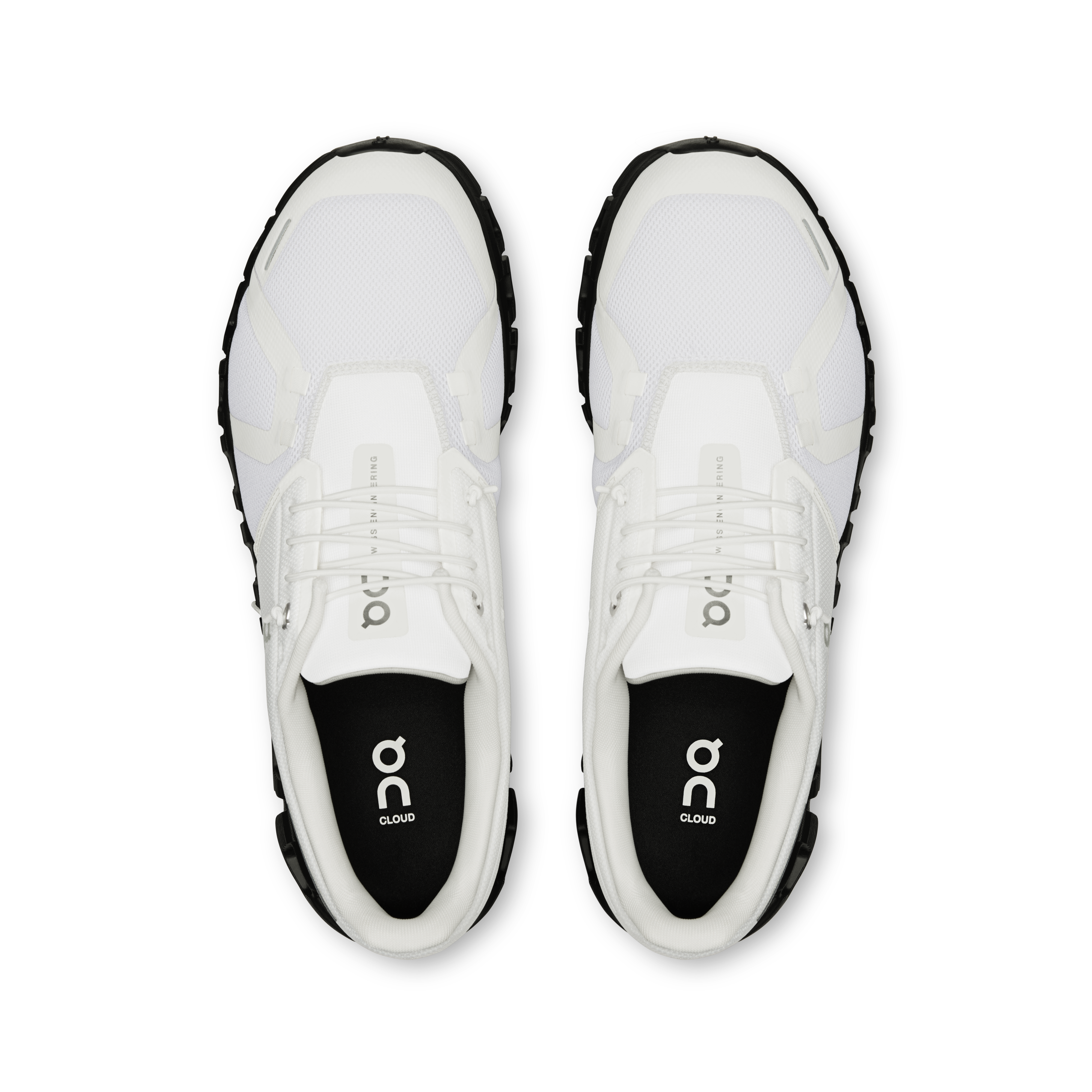 On Cloud 6 White & Black Homme Active Life Chaussures