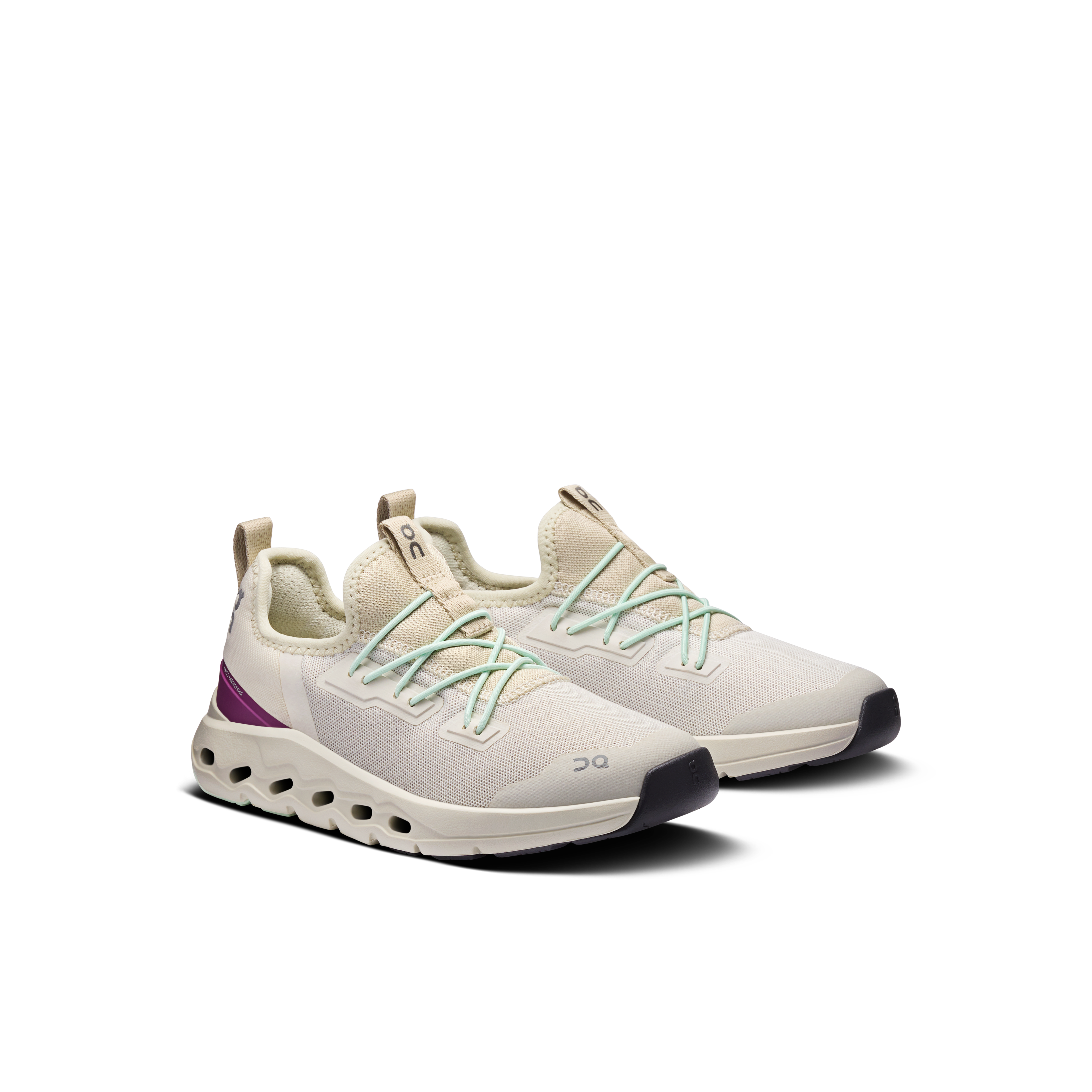 On Cloudleap Chalk & Elderberry Enfant Active Life Chaussures