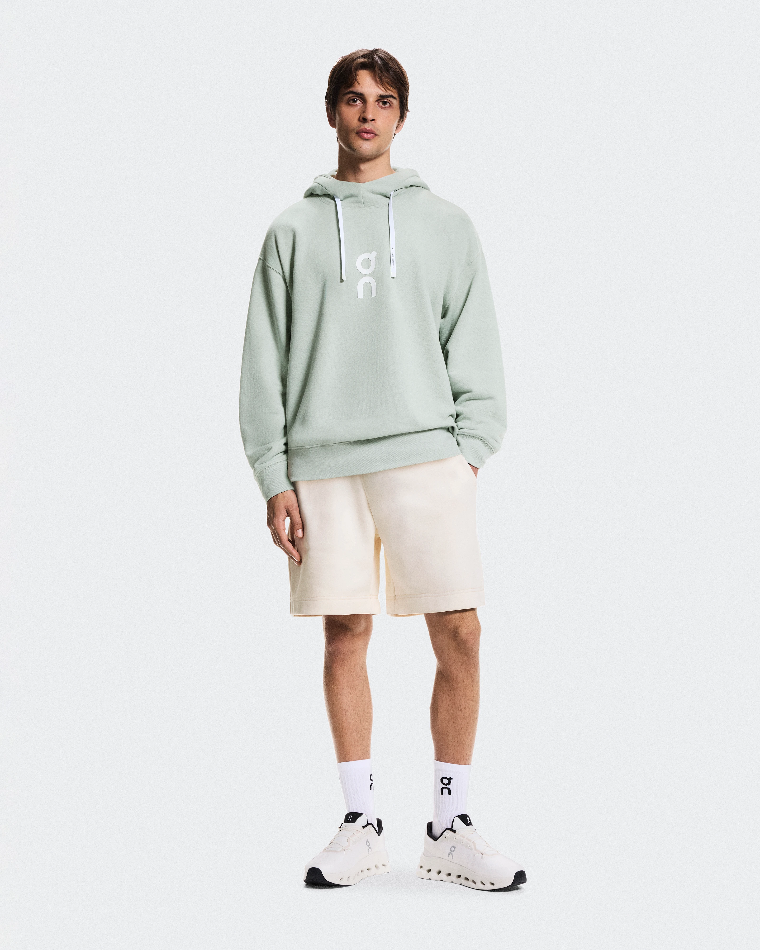 On Club Hoodie Mineral Homme Sweats à capuche et sweats