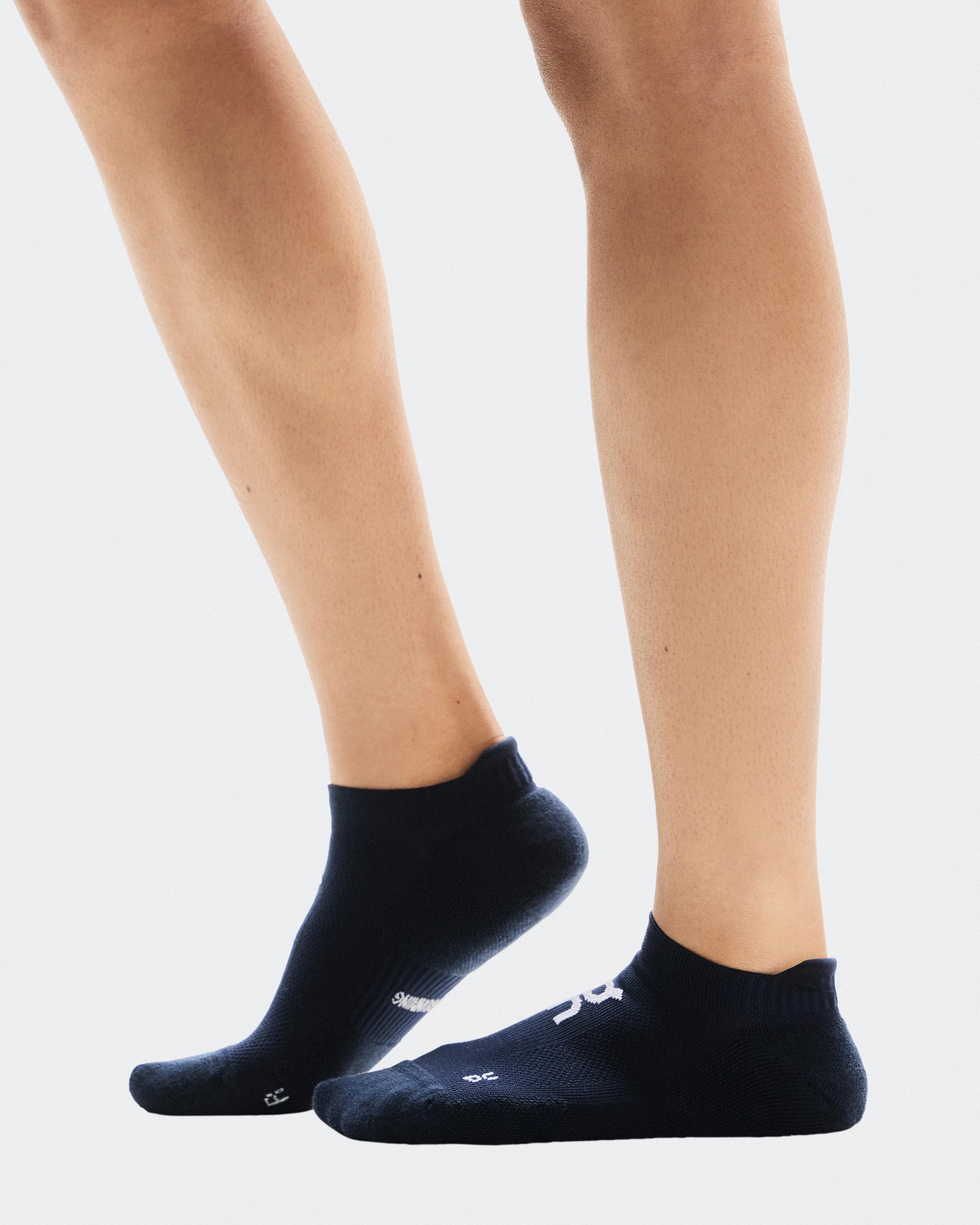 On Core Run Sock Low 2P Navy Unisexe Chaussettes