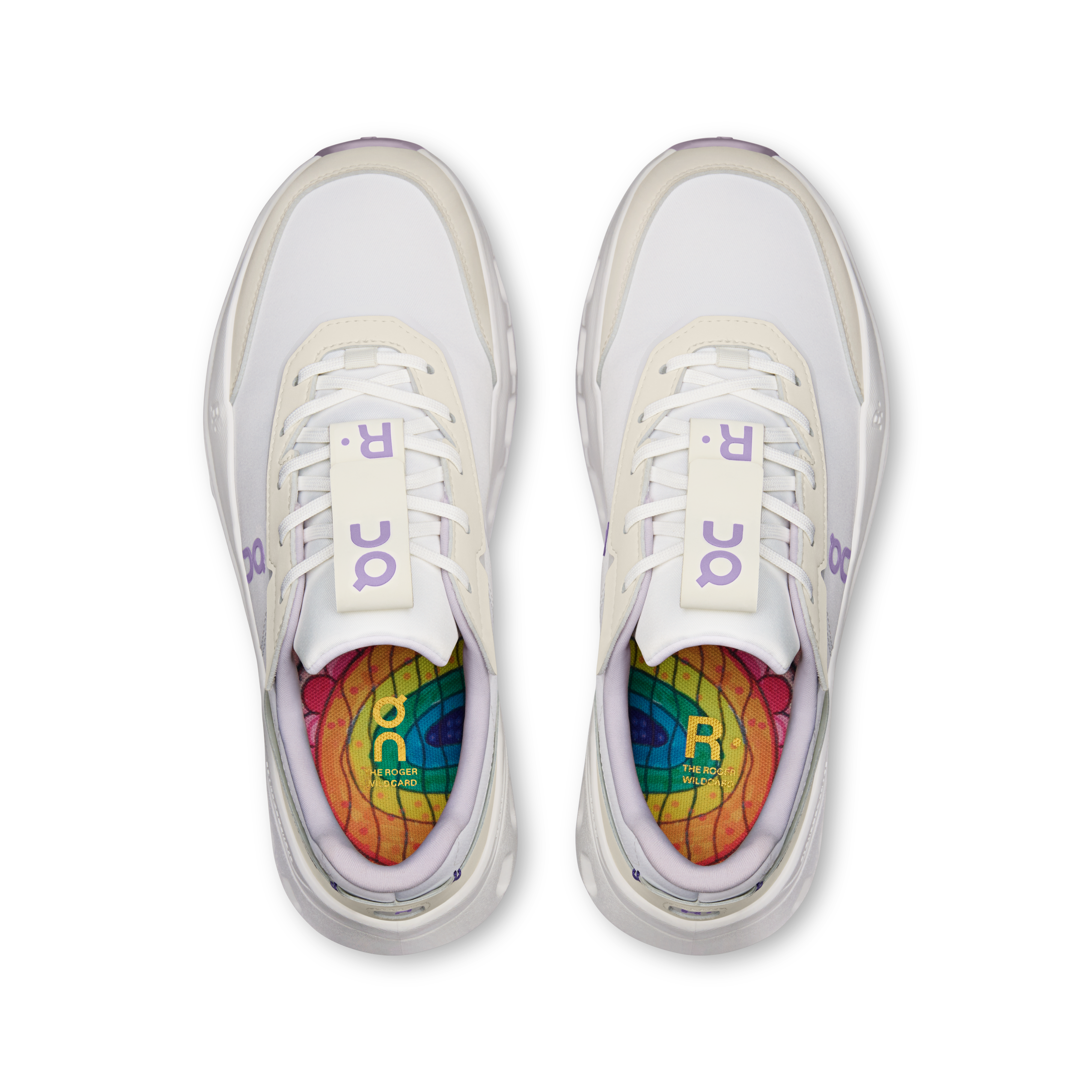 On THE ROGER Wildcard Ivory & Orchid Femme – Lifestyle, quotidien Chaussures