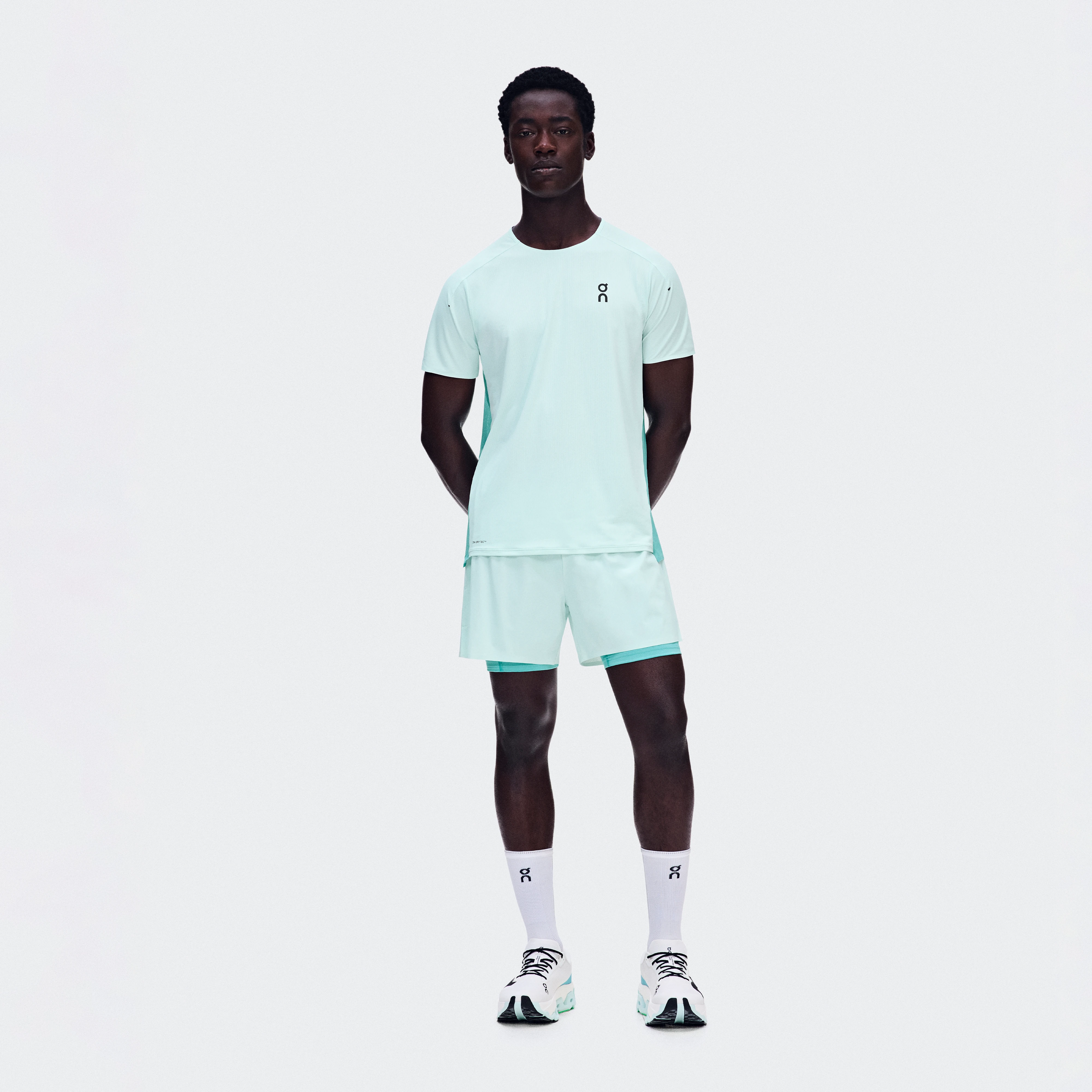 On 5" Performance 2/1 Shorts Flurry & Aquamarine Homme – Running performance, légèreté, évacuation de l’humidité Shorts