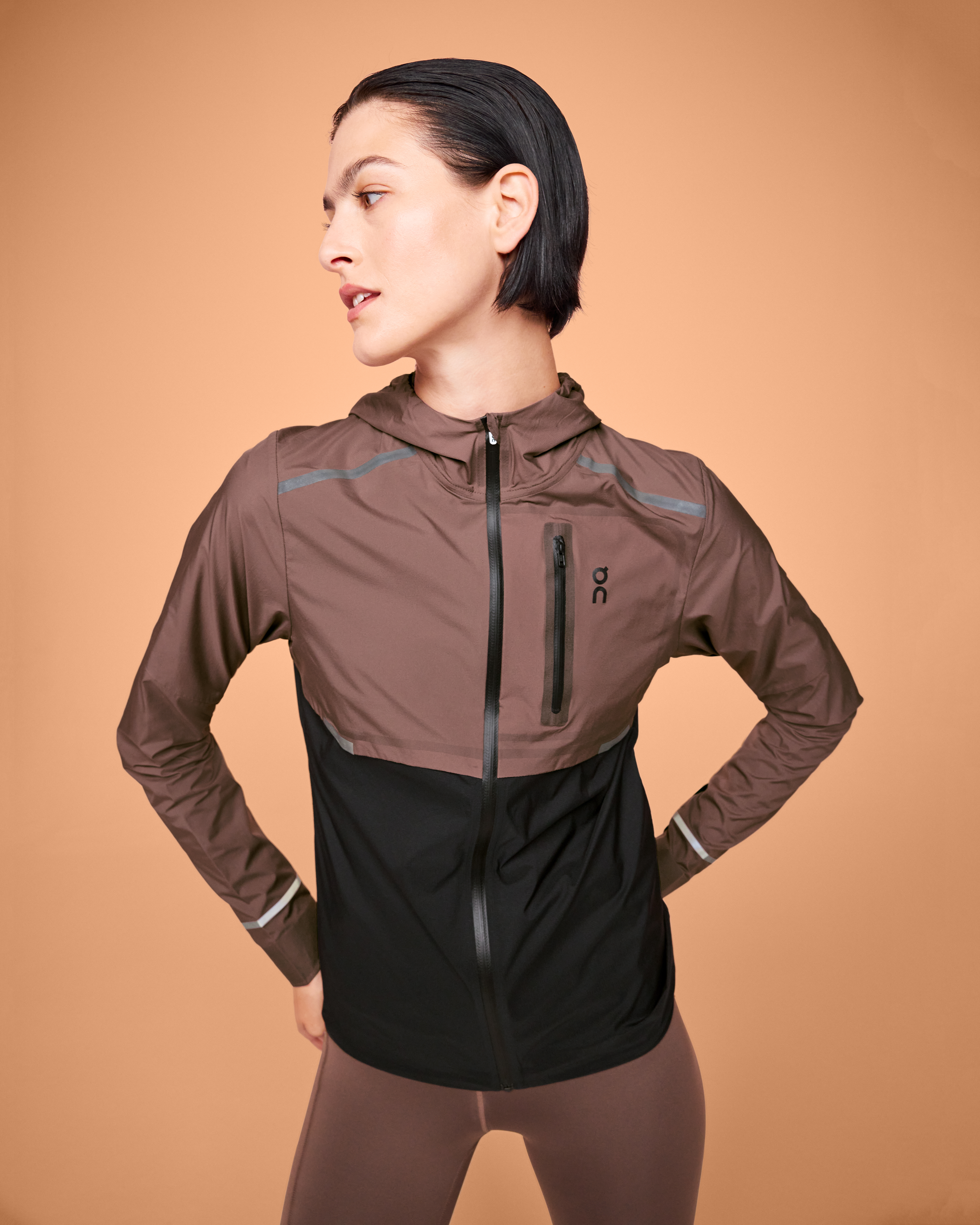 On Weather Jacket Grape & Black Femme Vestes