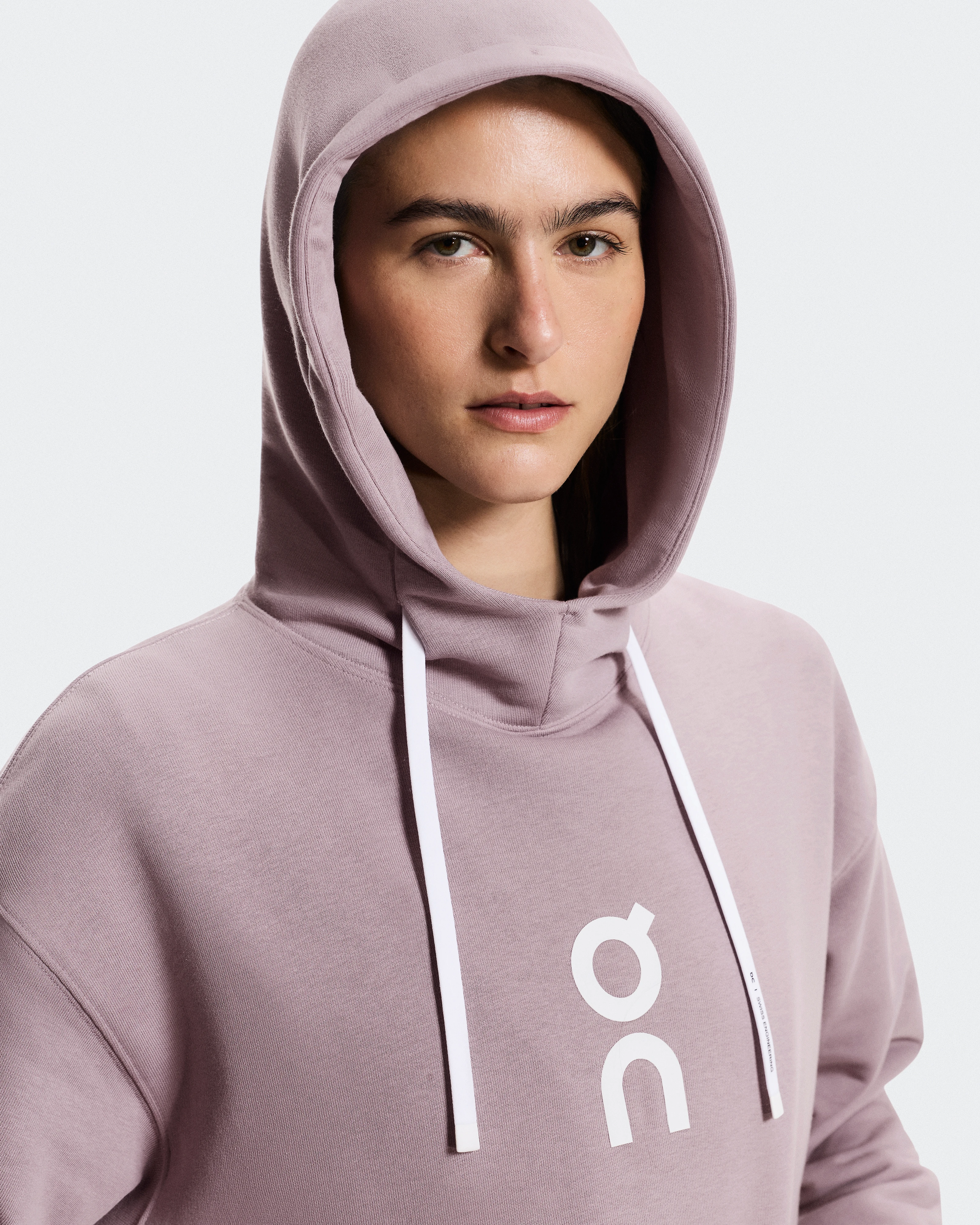 On Club Hoodie Heron Femme Sweats à capuche et sweats