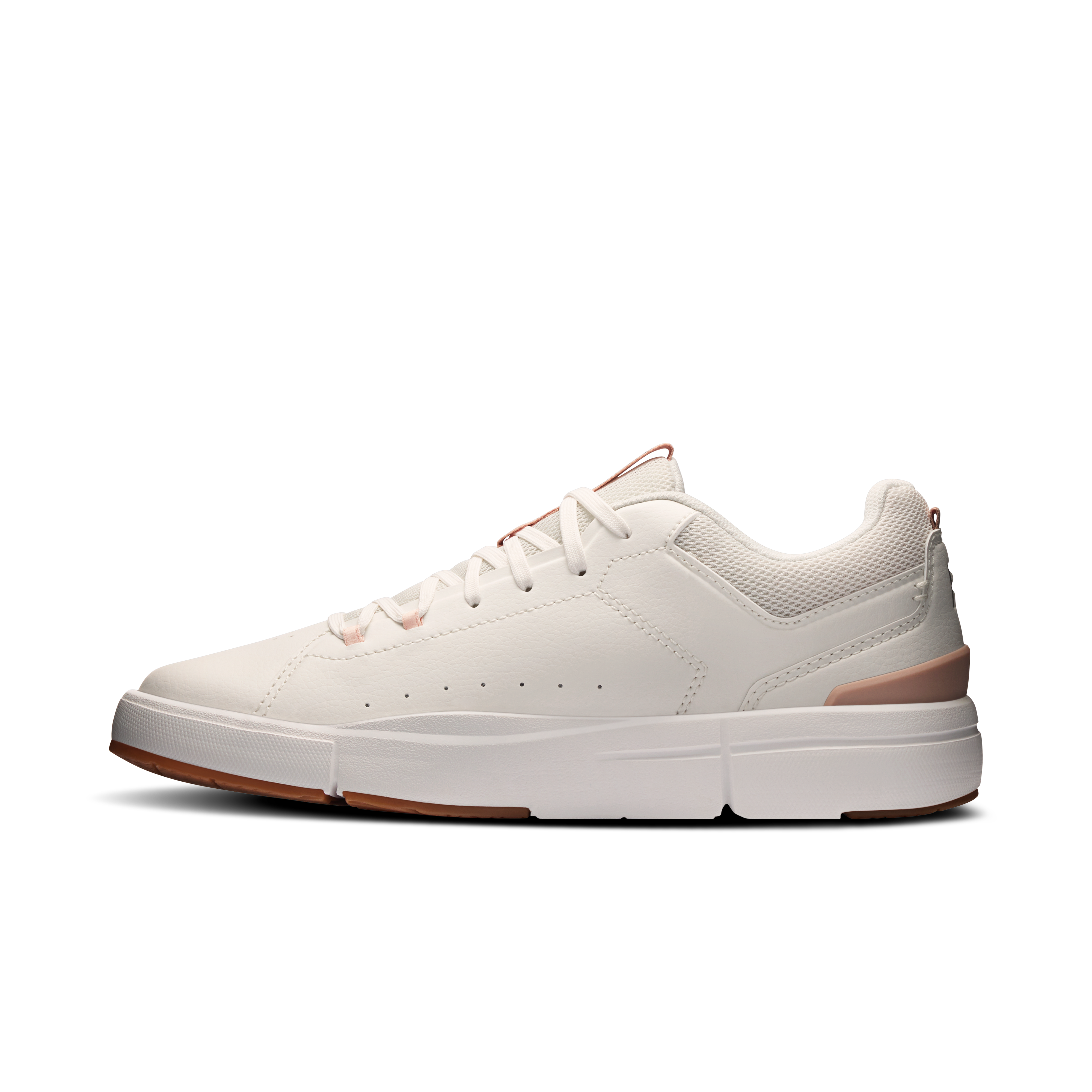 On THE ROGER Youth Ivory & Rosehip Ados Tennis Chaussures