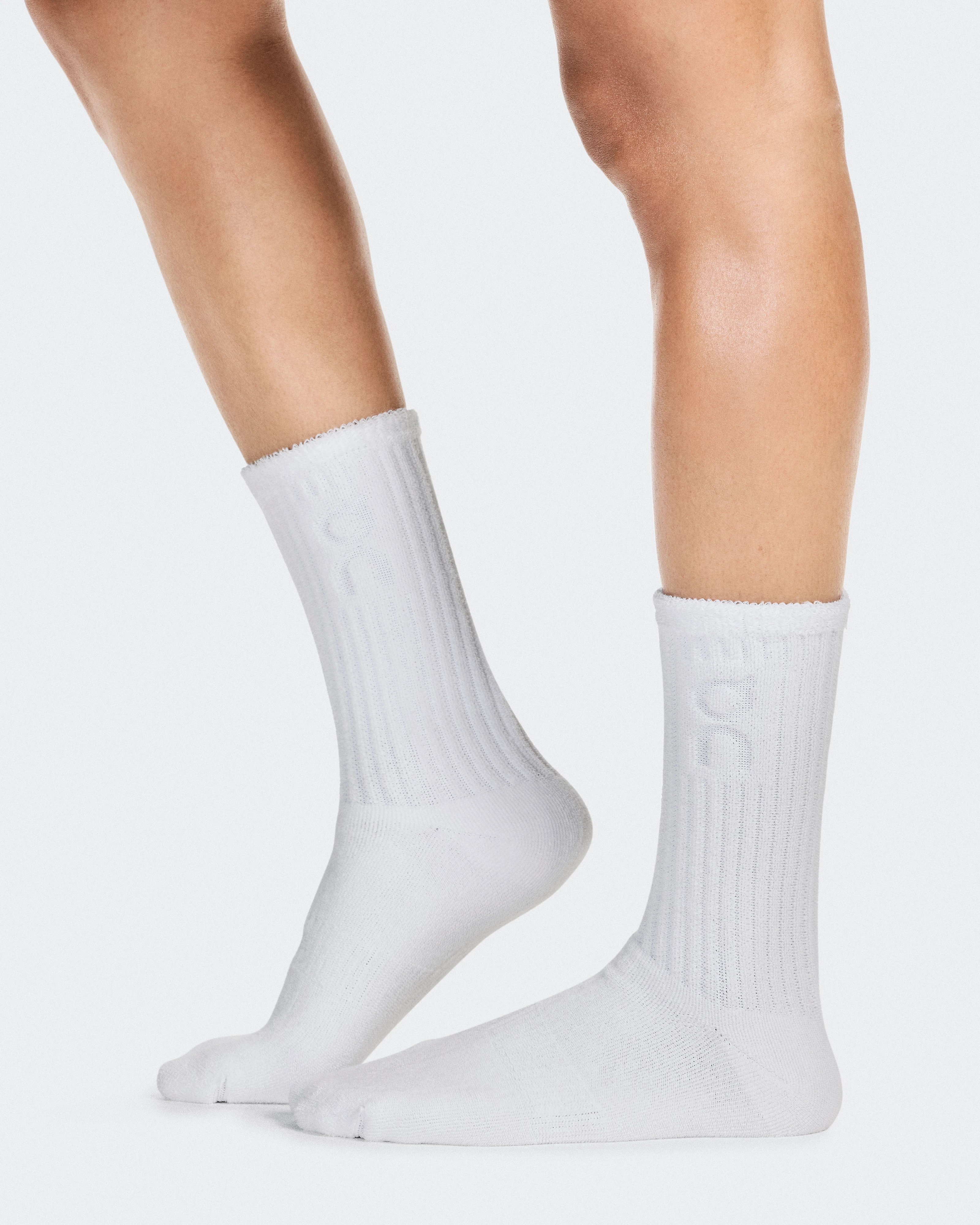 On Terry Sock High White Unisexe Chaussettes