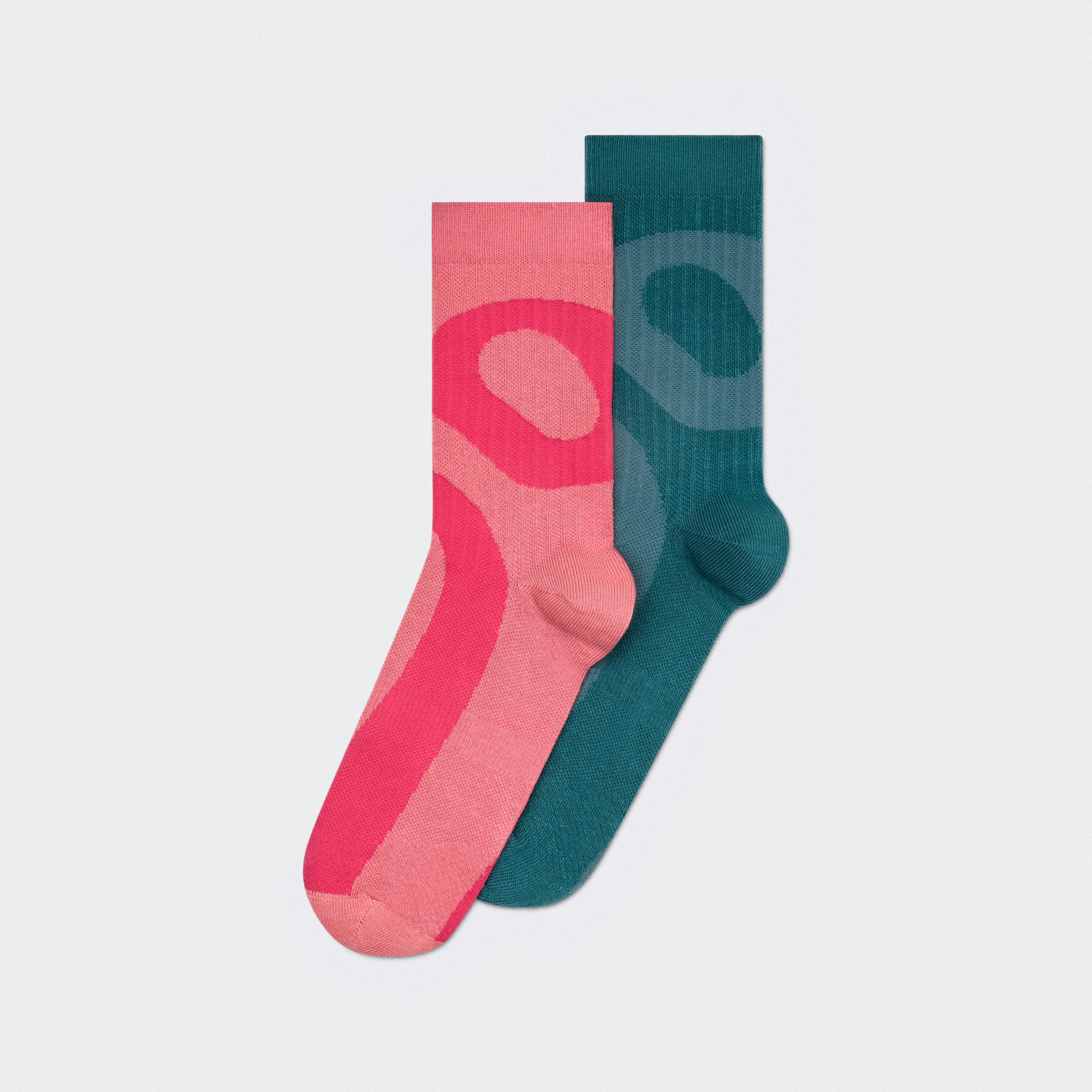 On Liquid Logo Sock High 2P Camellia & Storm Unisexe – Quotidien, ultra-douces, design graphique Chaussettes