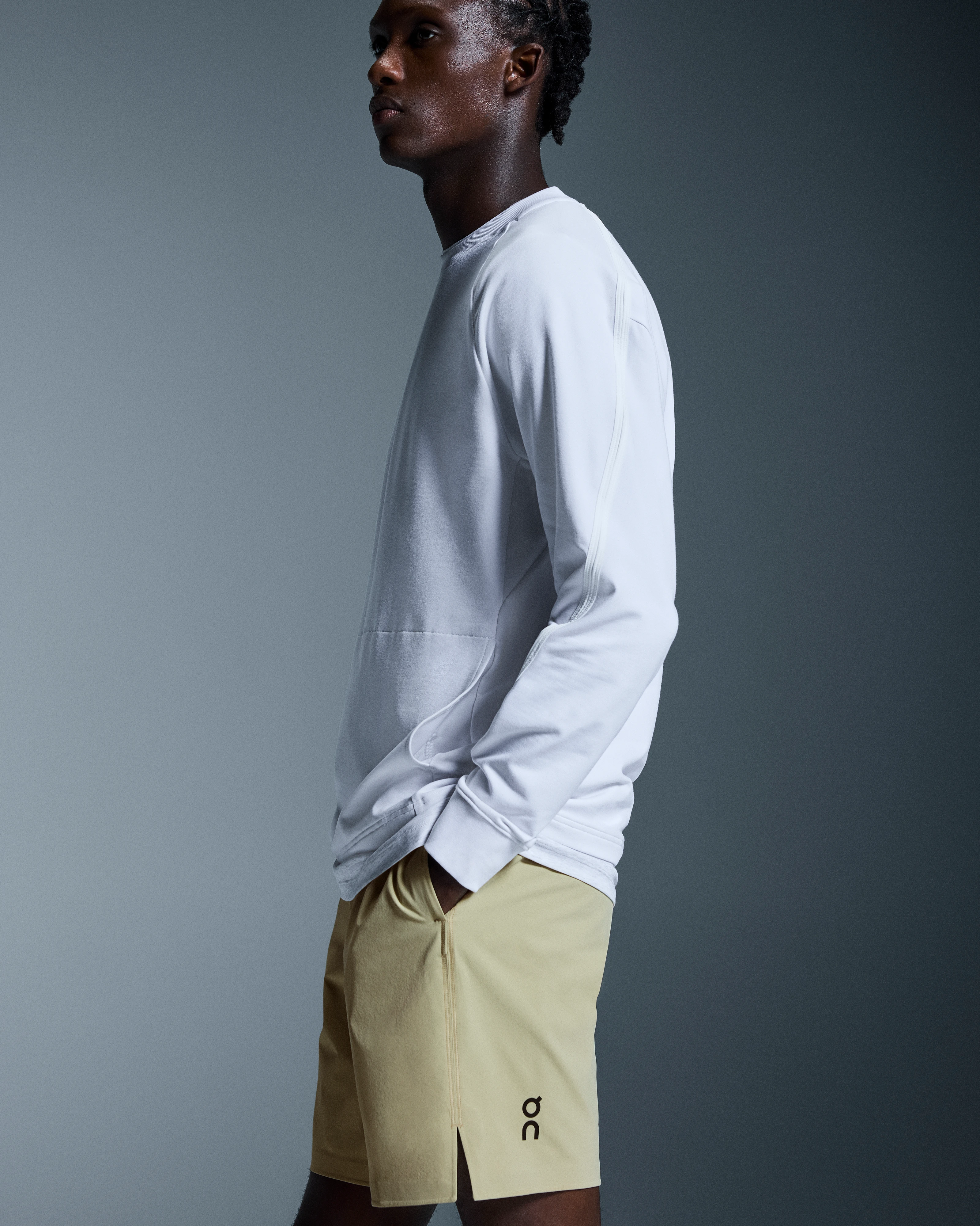 On Studio Crew White Homme Sweats à capuche et sweats