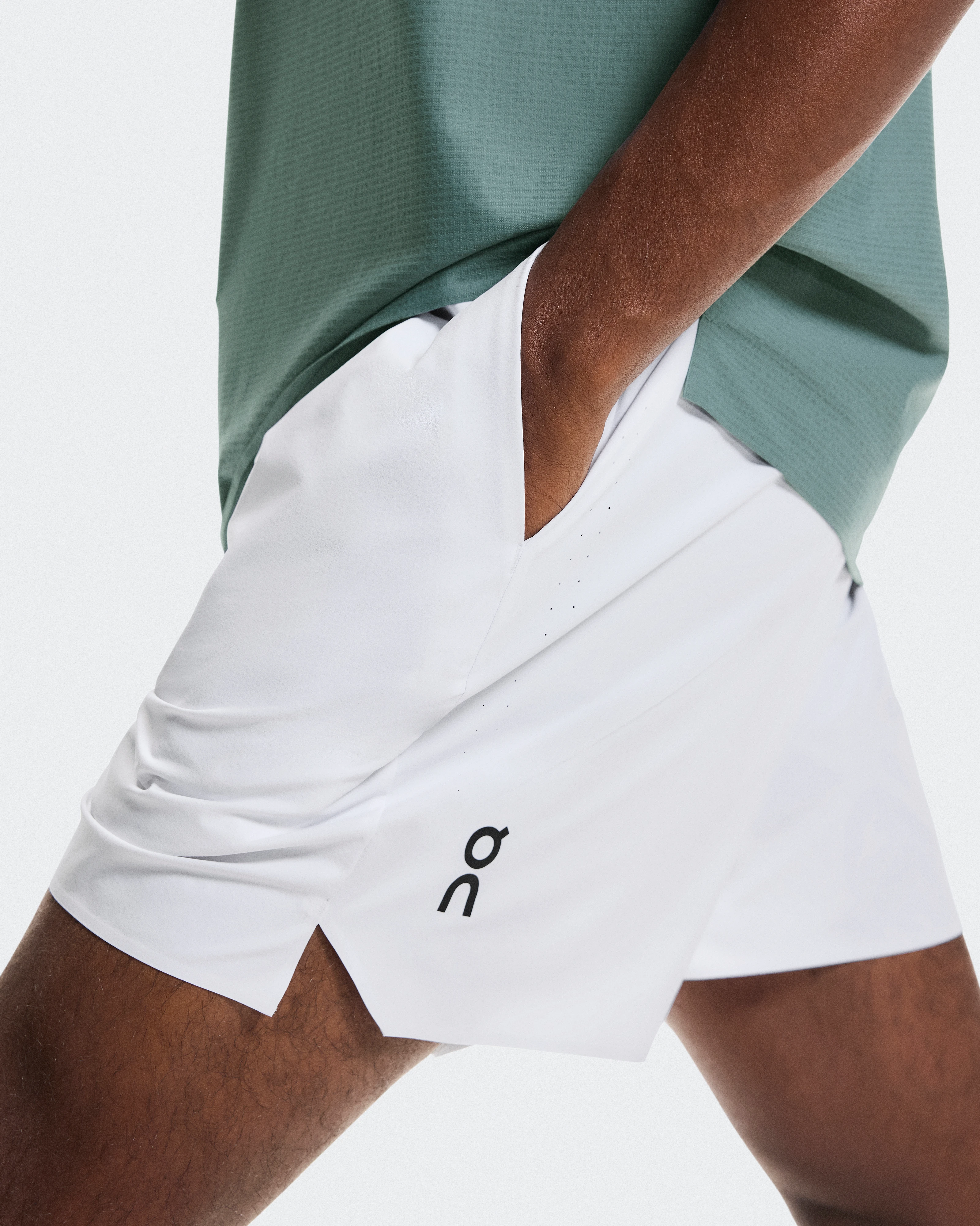 On 5" Court Shorts White Homme Shorts