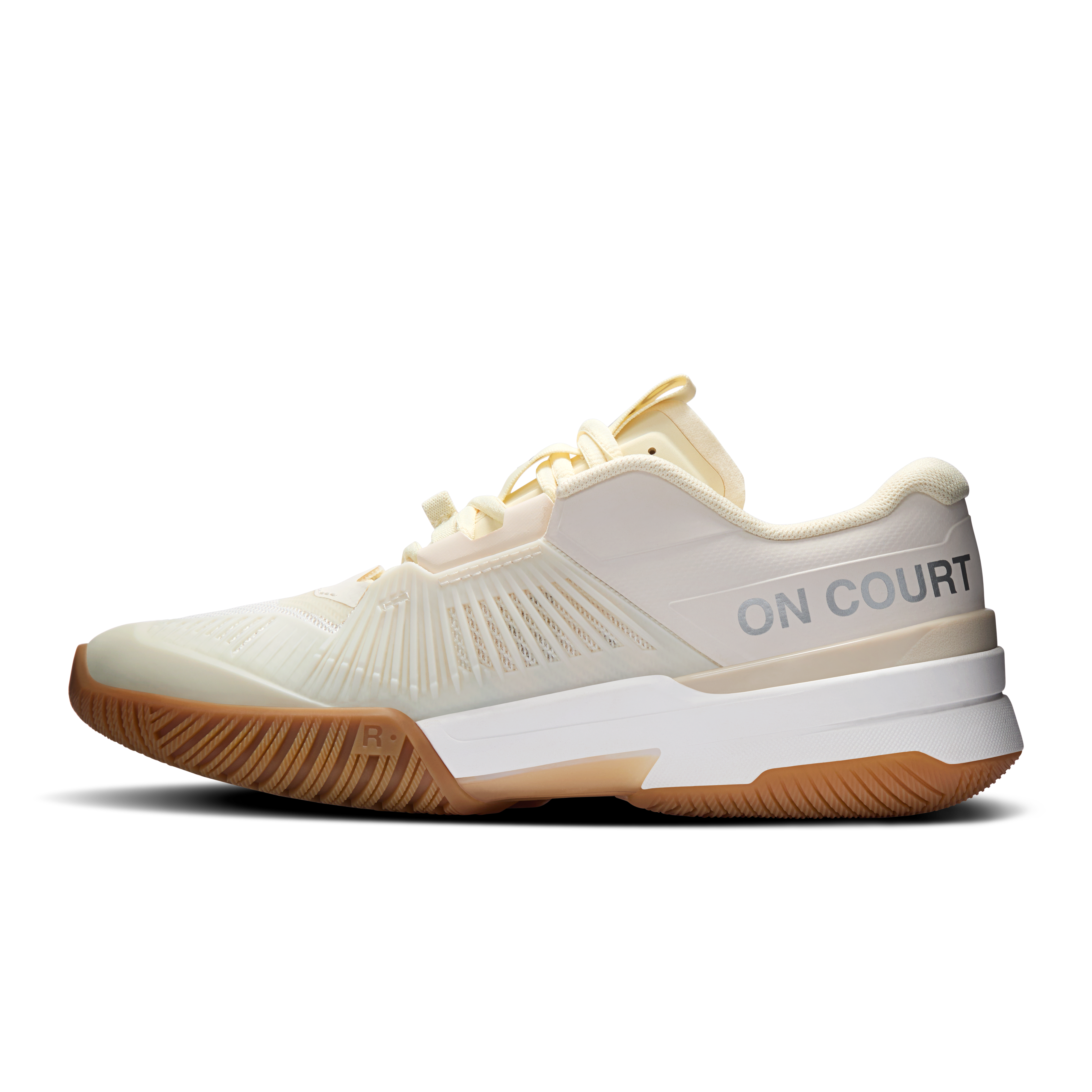 On THE ROGER Pro Fire Ivory & Sand Femme Tennis Chaussures