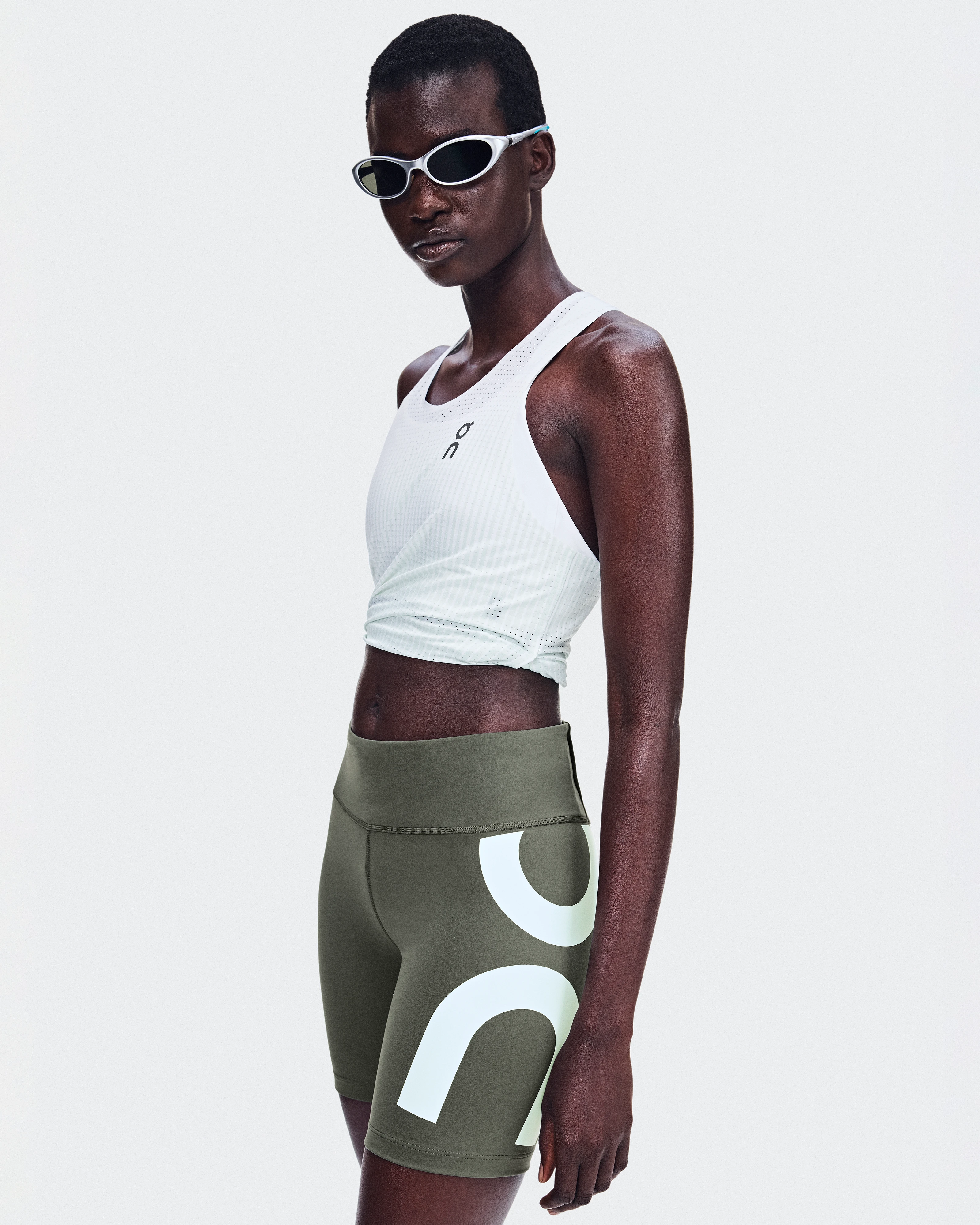 On Race Half Tights LN1 Mire Femme Leggings