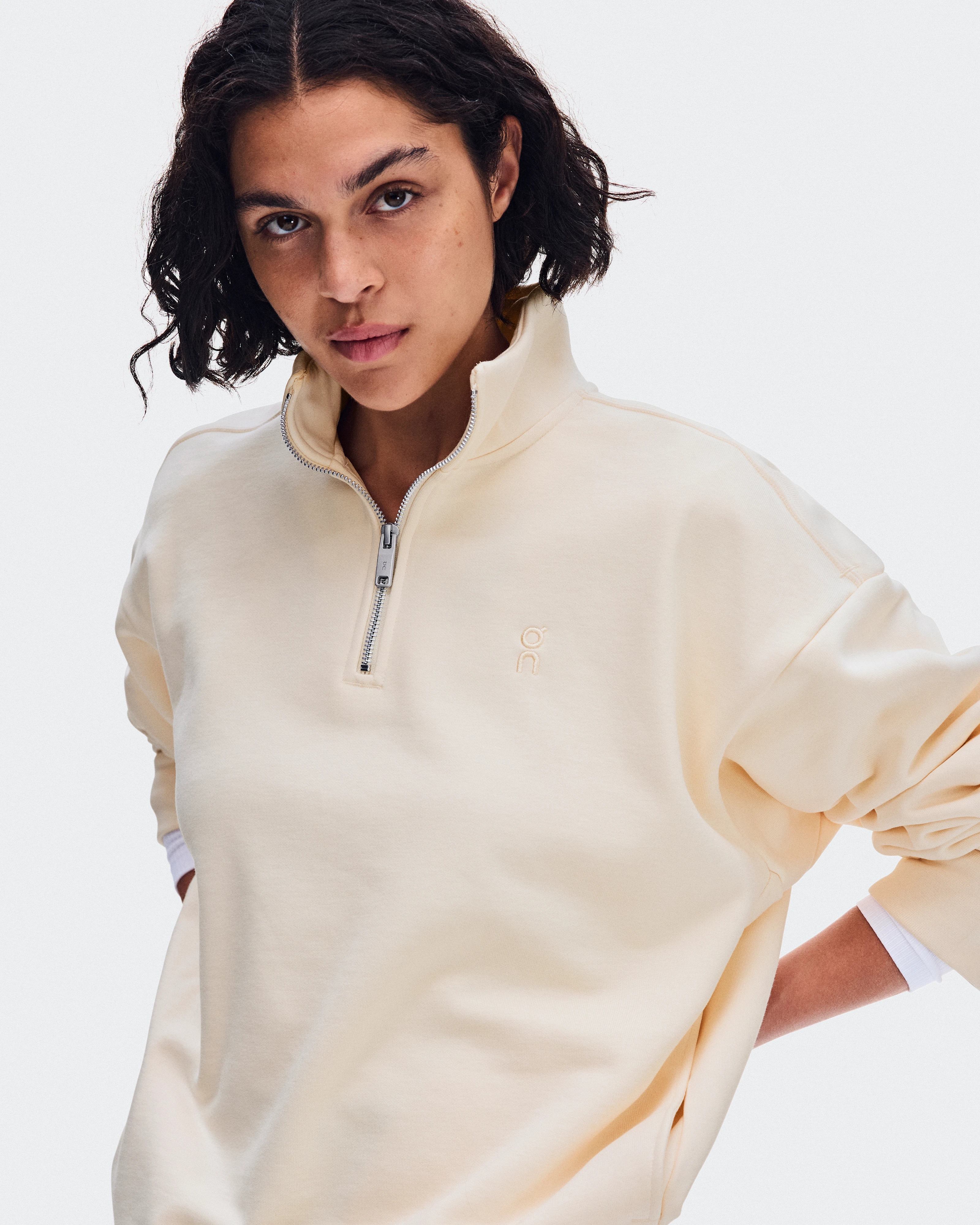 On Club Collective 1/4 Zip Chantilly Femme Sweats à capuche et sweats