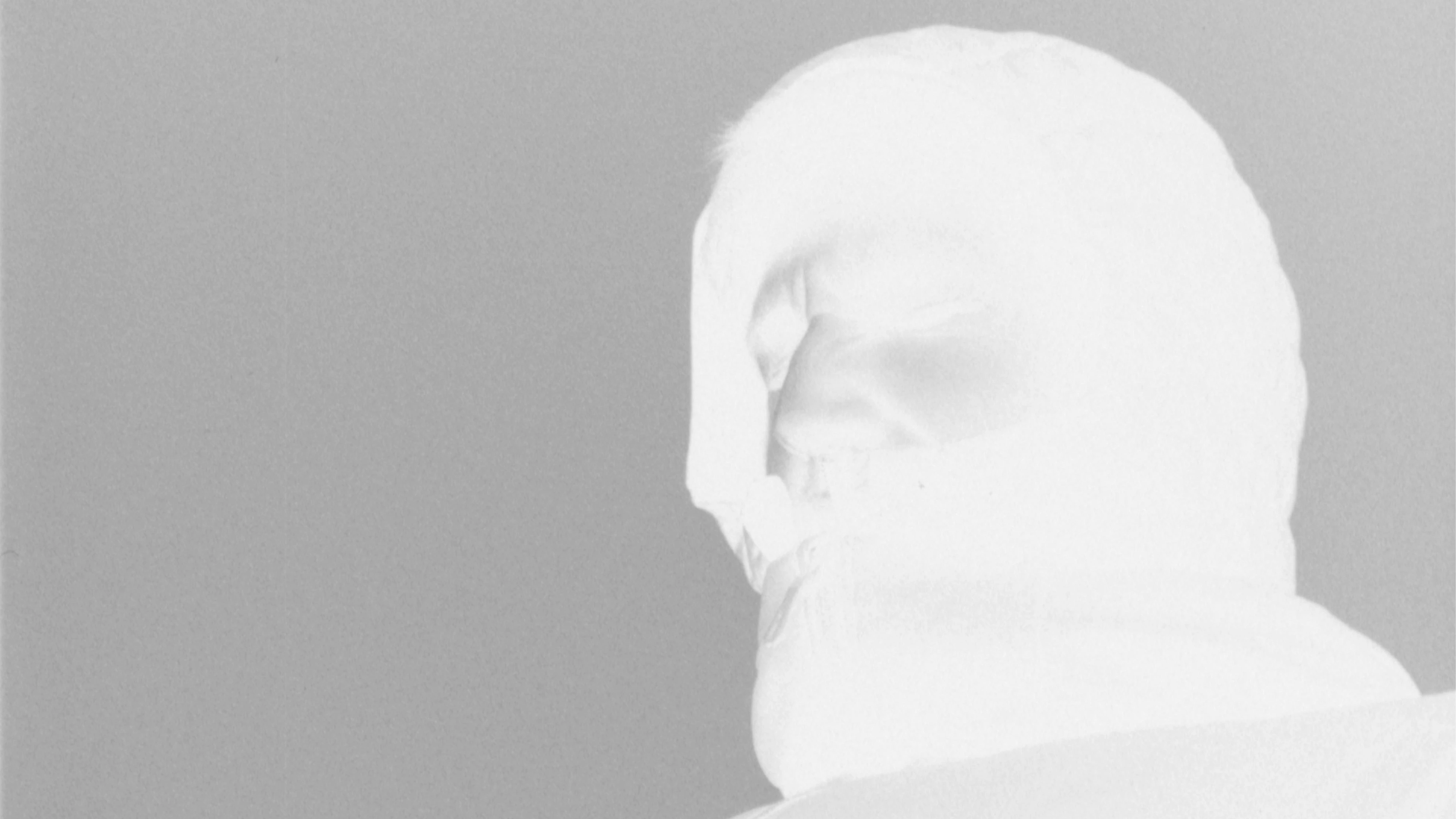 Image floue d’un visage dans la forêt