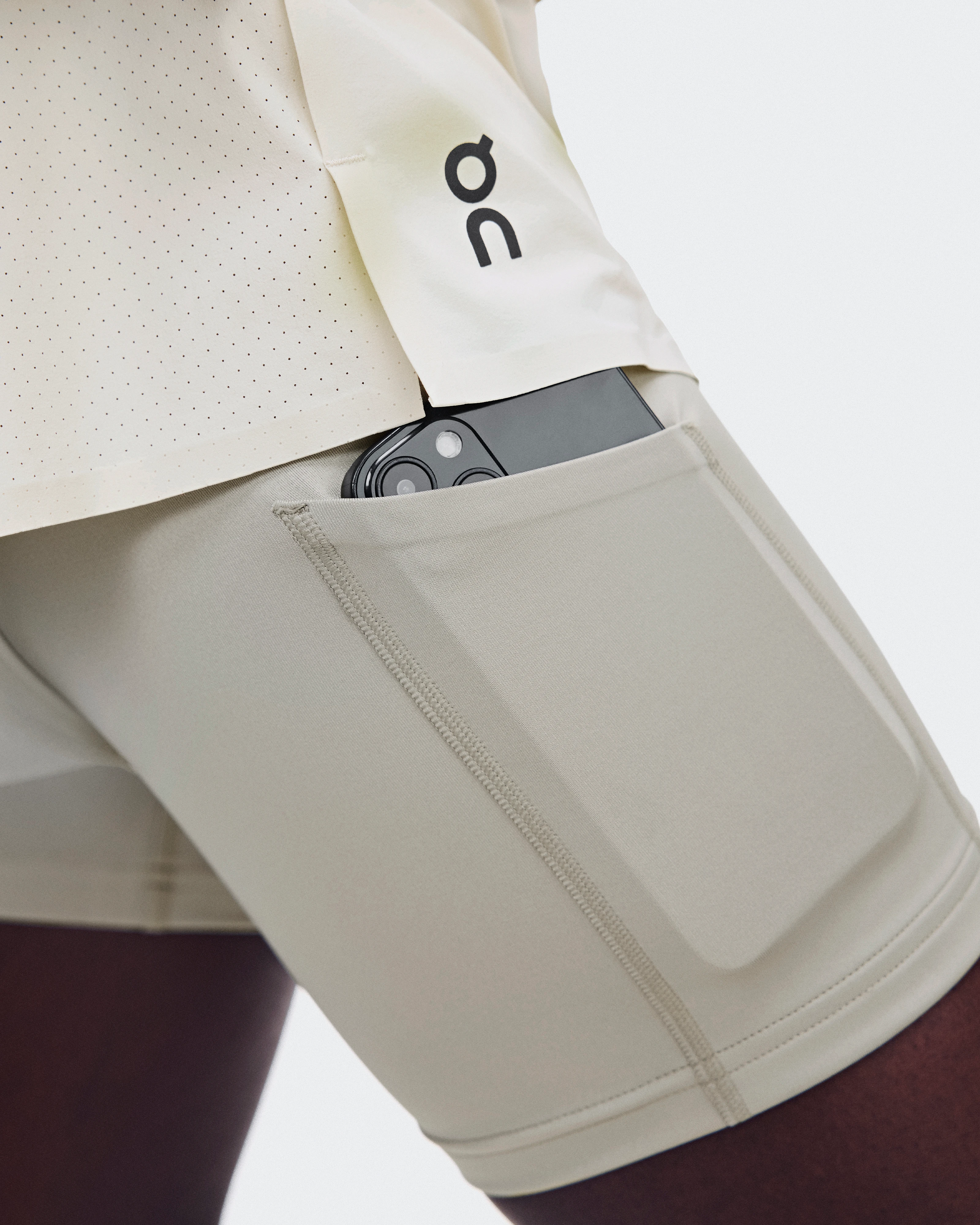 On 3" Performance 2/1 Shorts Hare & Brume Femme Shorts