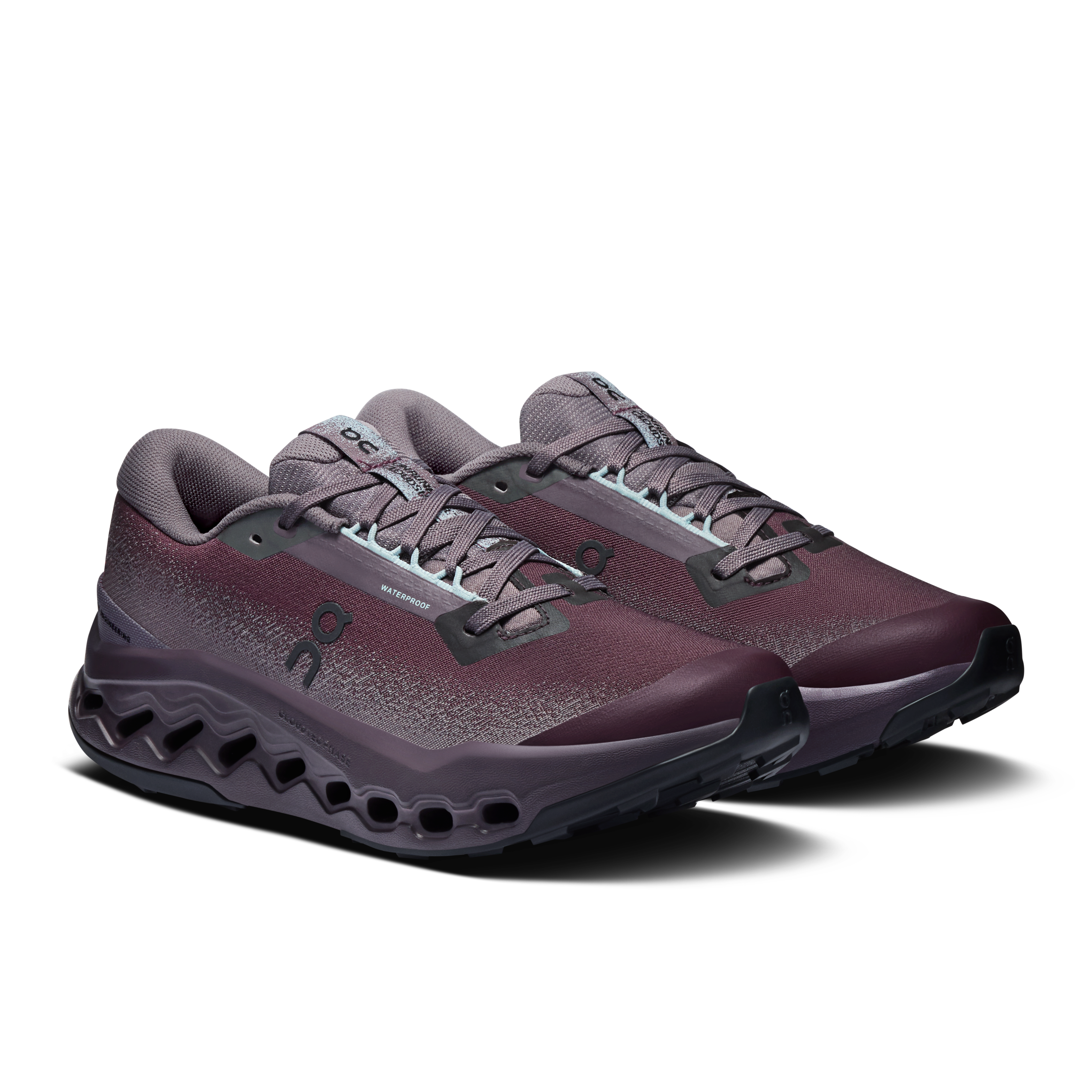 On Cloudsurfer Trail 2 Waterproof Urchin & Pebble Femme Running de trail Chaussures