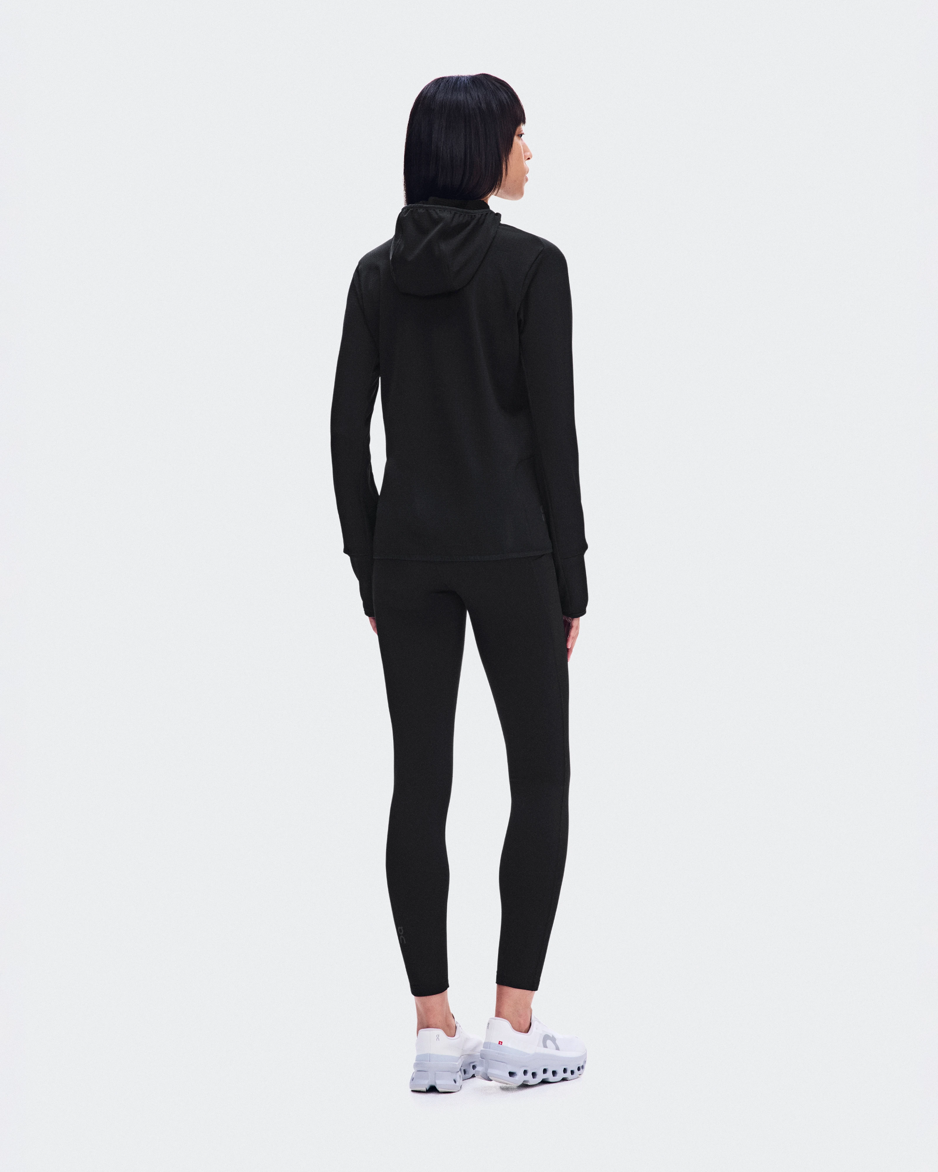 On Climate Zip Hoodie Black Femme Sweats à capuche et sweats
