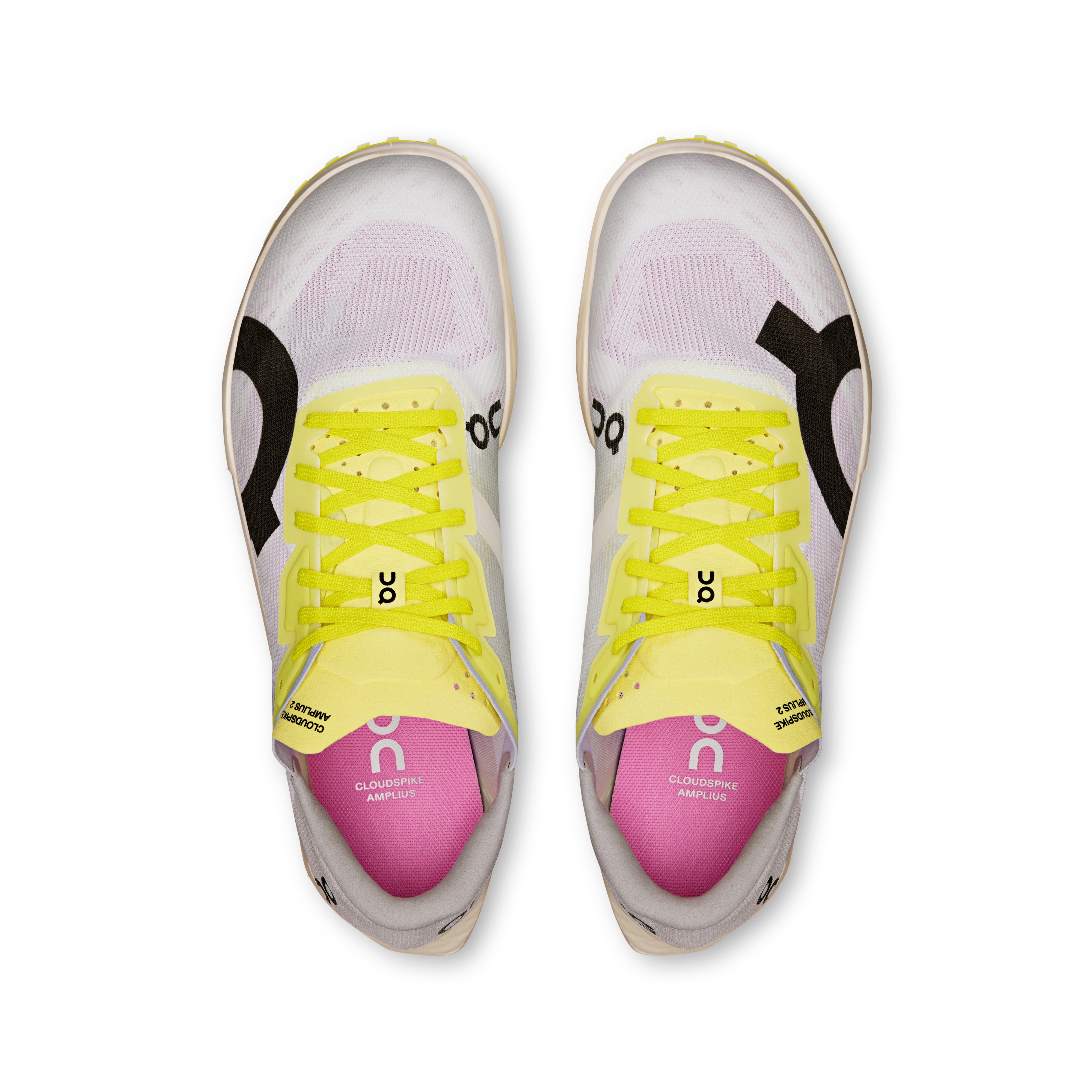 On Cloudspike Amplius 2 White & Raspberry Femme Athlétisme Chaussures