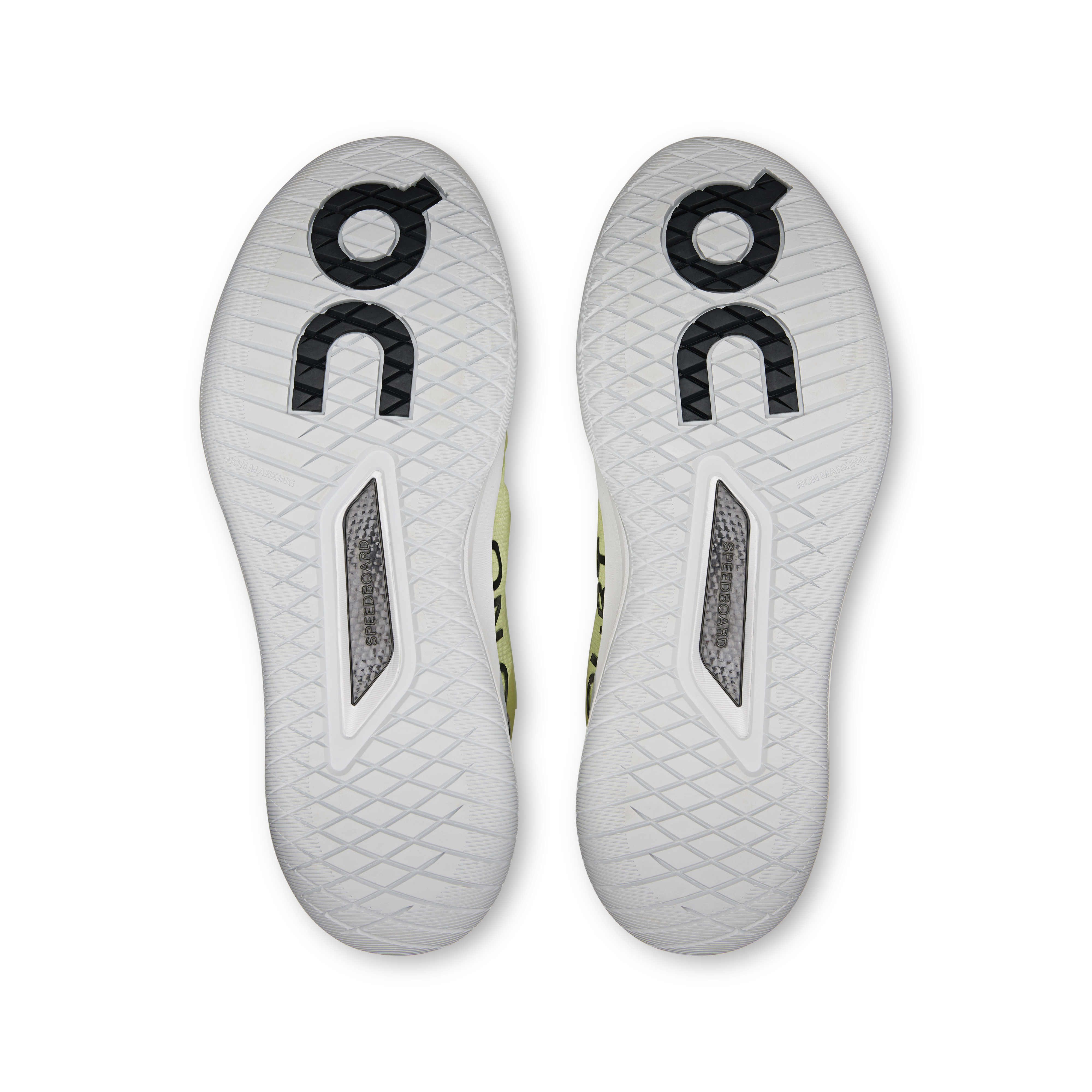 On THE ROGER Pro 3 Linen & Lime Homme Tennis Chaussures