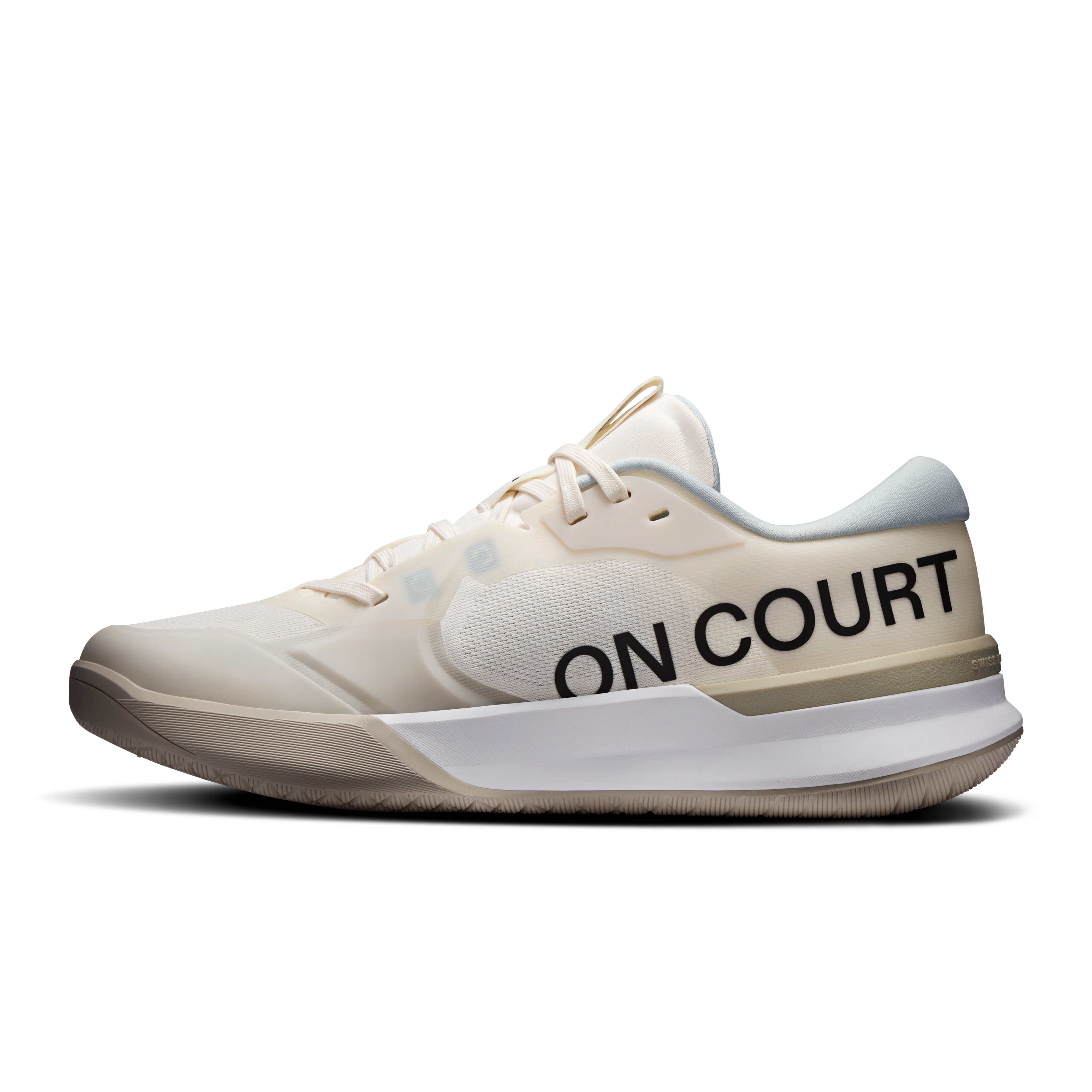 On THE ROGER Pro 3 Ivory & Wash Femme Tennis Chaussures